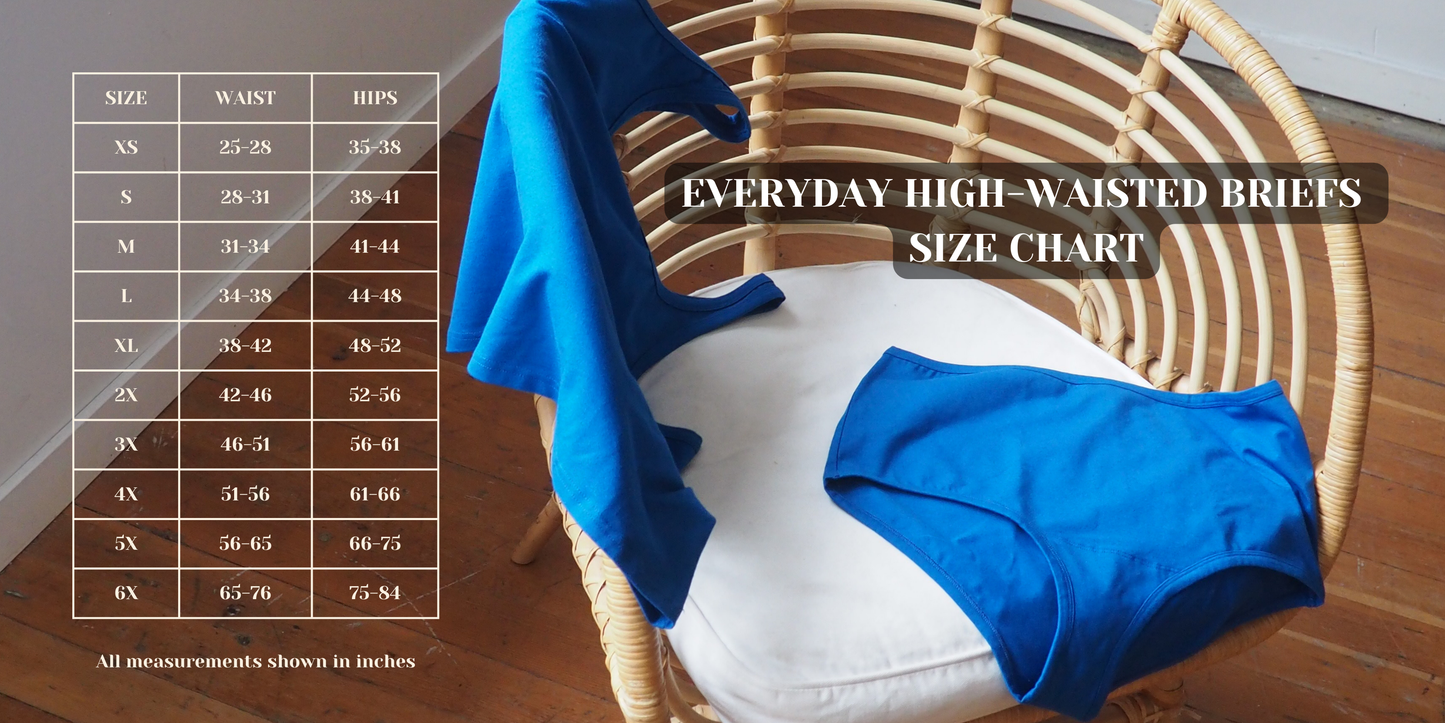 Everyday High Waisted Briefs by Connally Goods