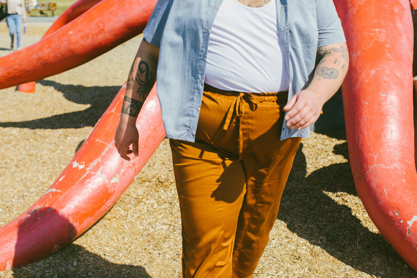 Ramona Utility Trousers (Original)- Cedar Tencel Twill by Connally Goods