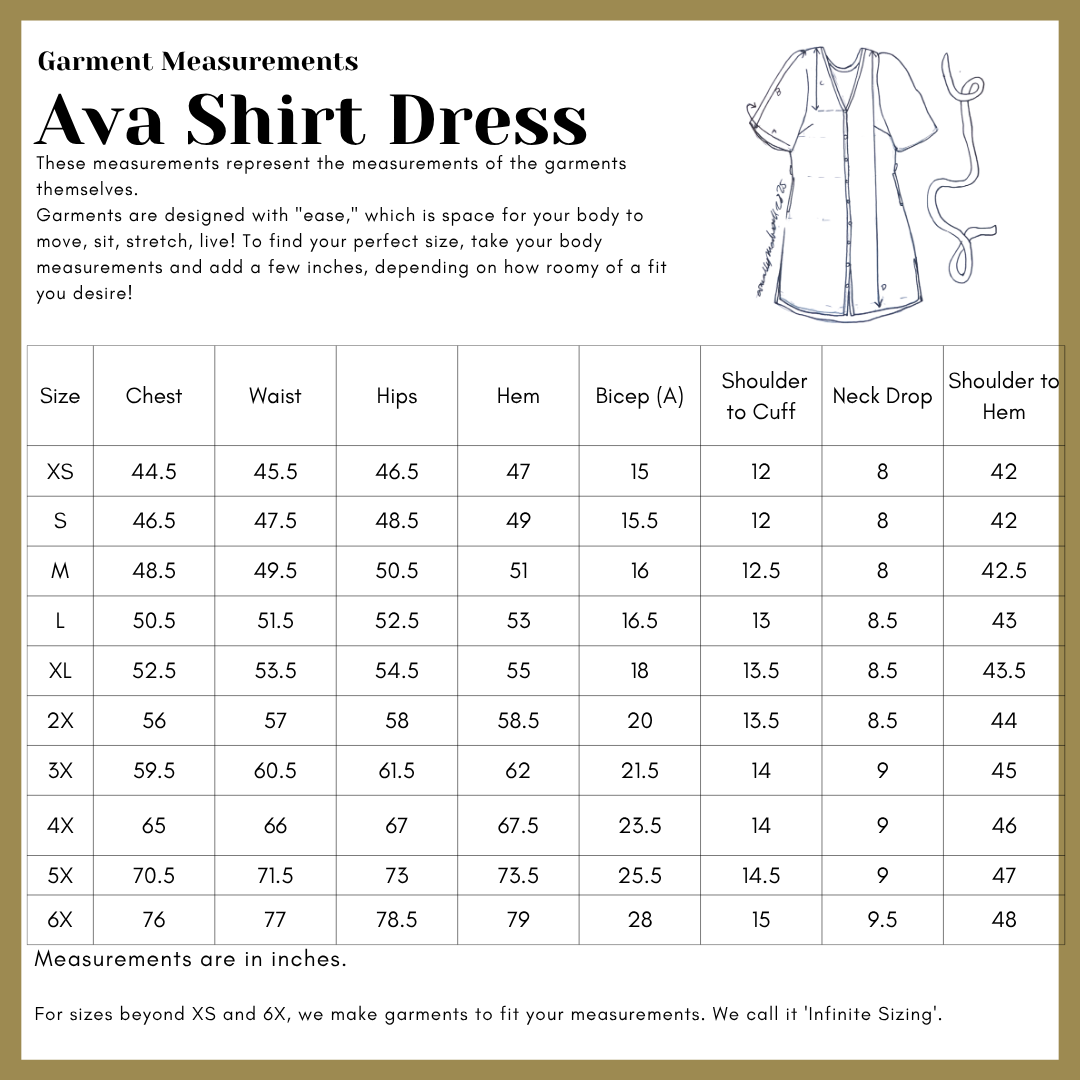 Ava Shirt Dress in Striped Cotton-Linen