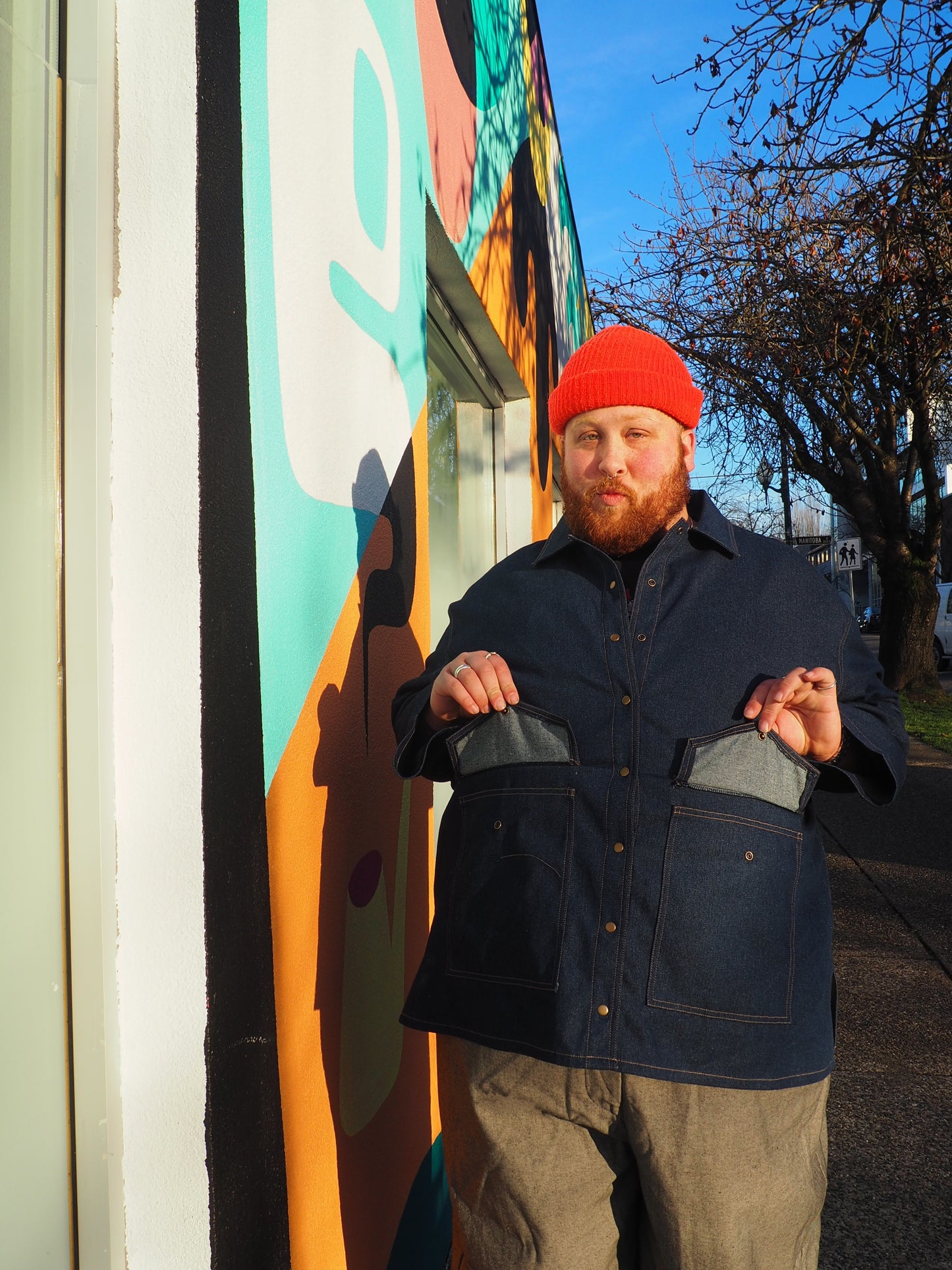 Fay Denim Chore Coat by Connally Goods