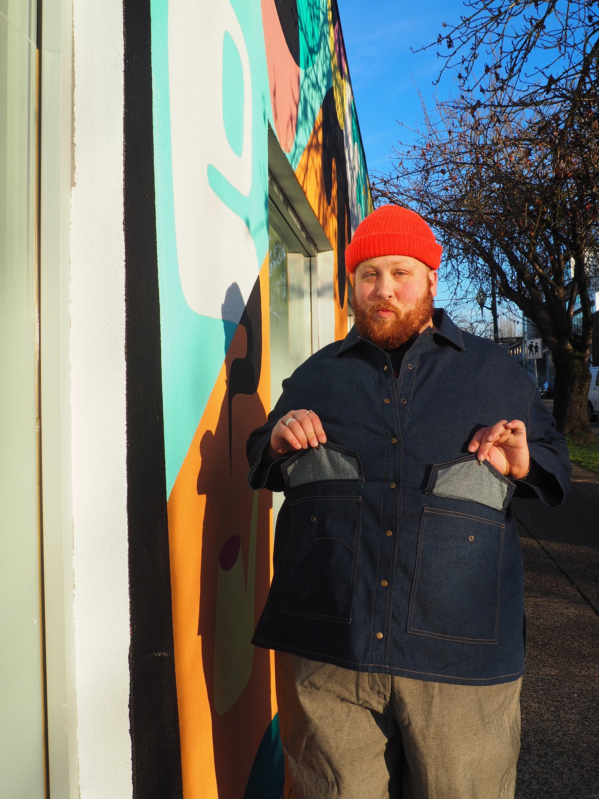Fay Denim Chore Coat by Connally Goods