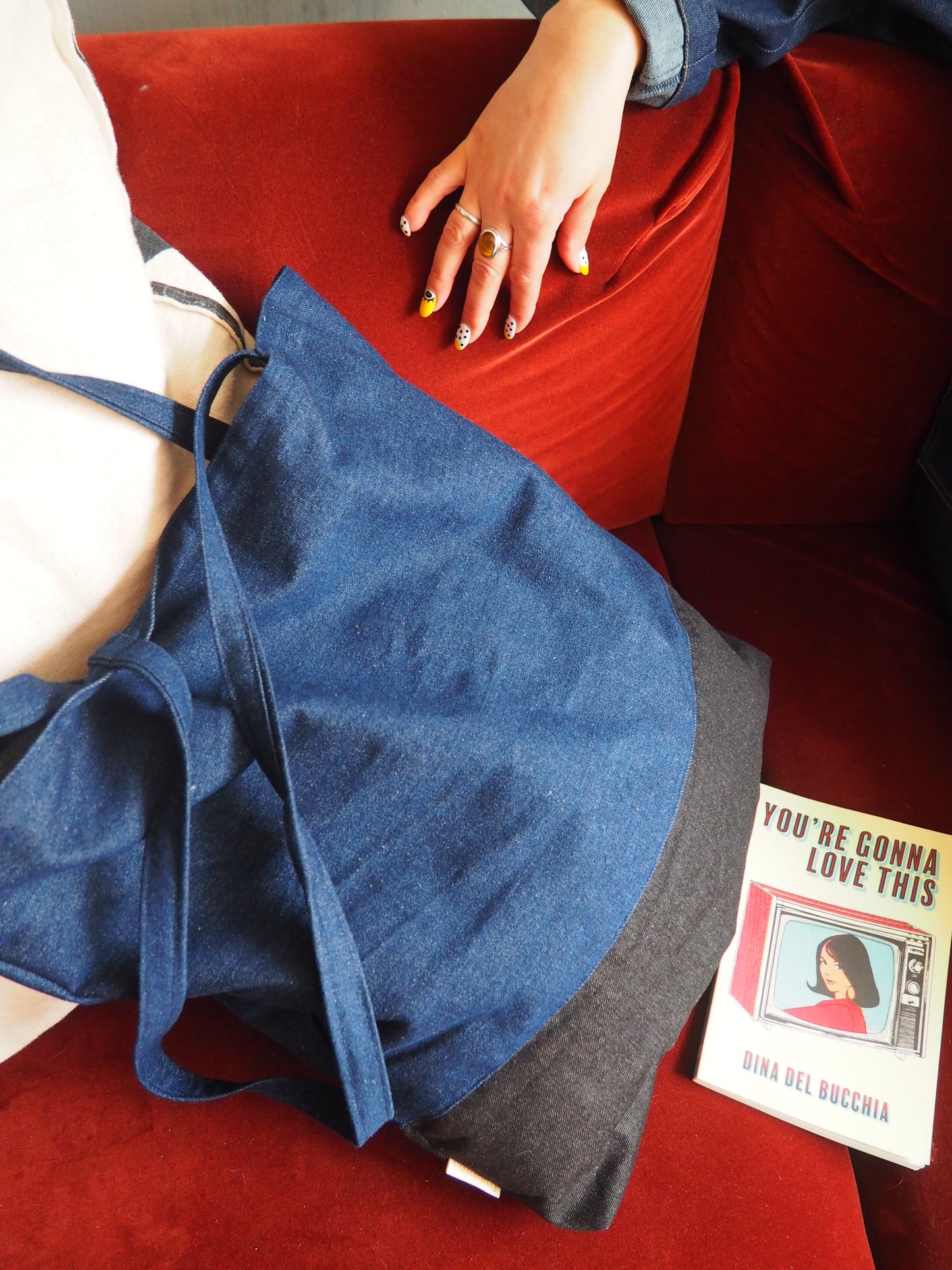 Two-Tone Denim Tote Bag by Connally Goods