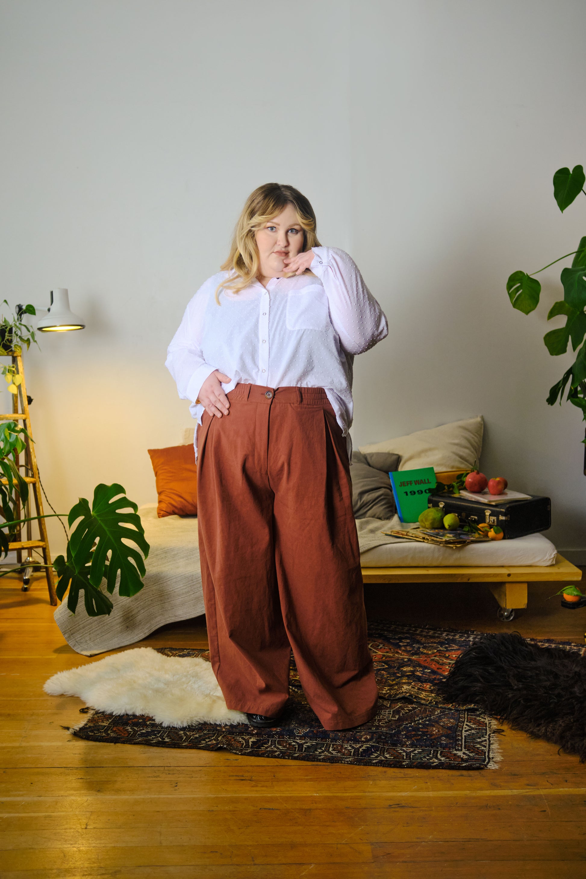 Ely Trousers in Brushed Organic Cotton by Connally Goods