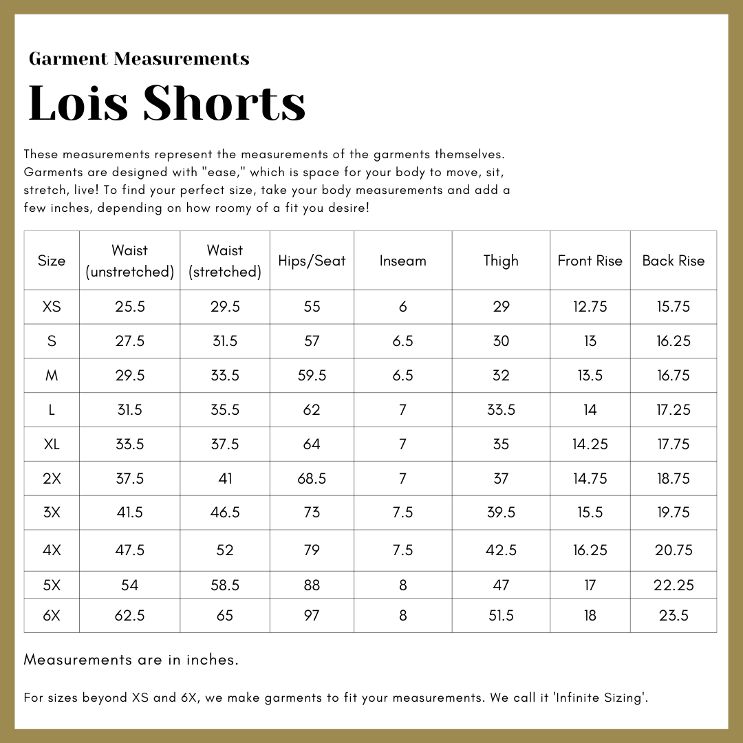 Lois Shorts in Organic Brushed Cotton by Connally Goods