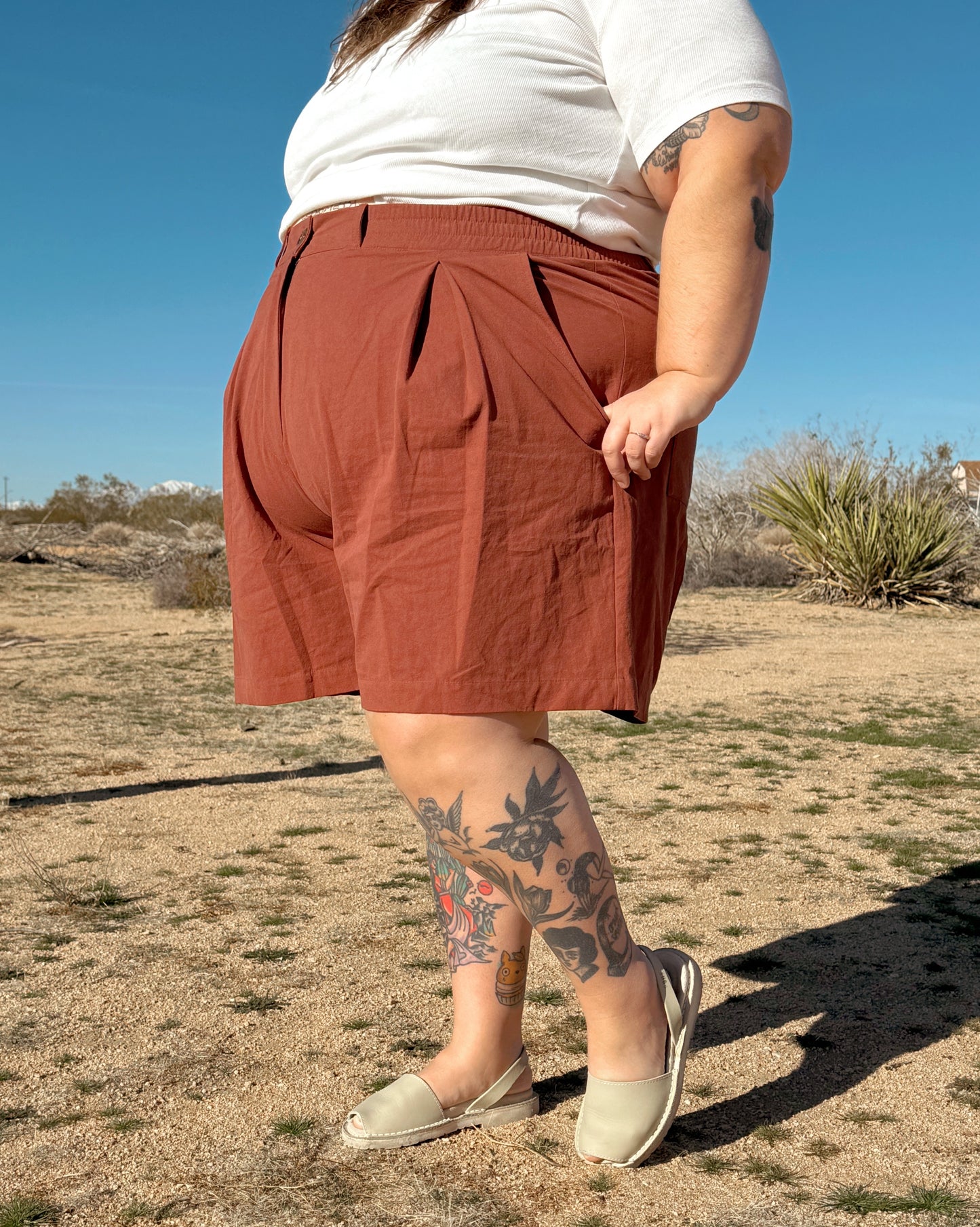 Lois Shorts in Organic Brushed Cotton by Connally Goods