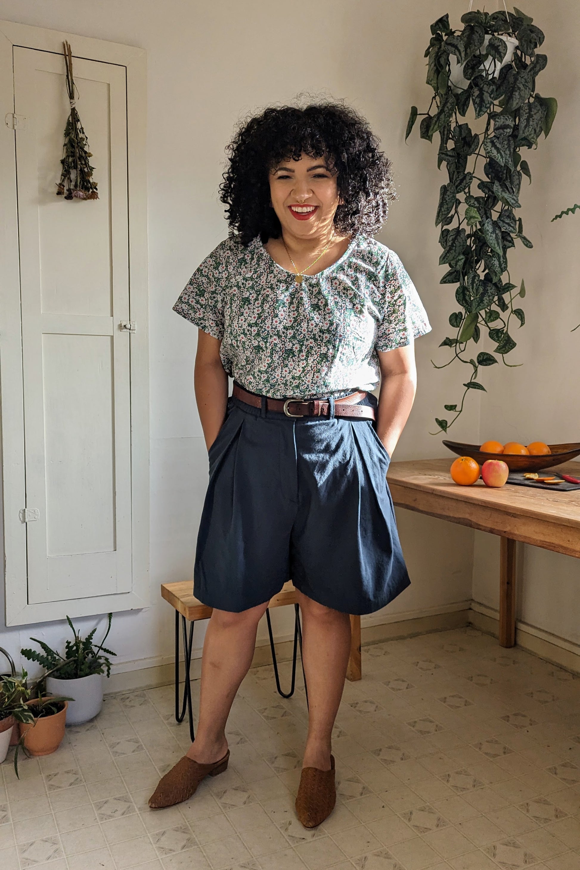 Lois Shorts in Organic Brushed Cotton by Connally Goods