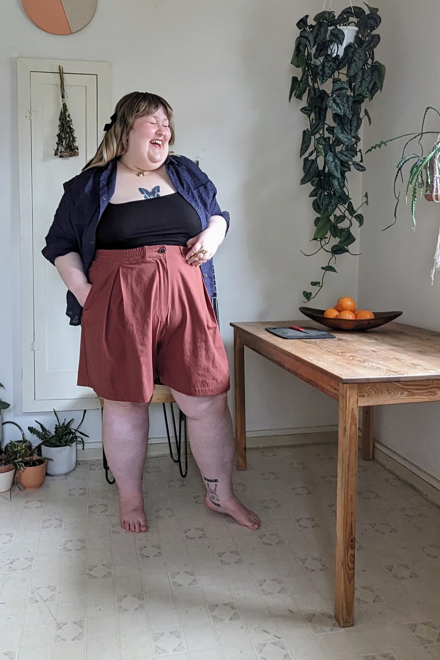 Lois Shorts in Organic Brushed Cotton by Connally Goods