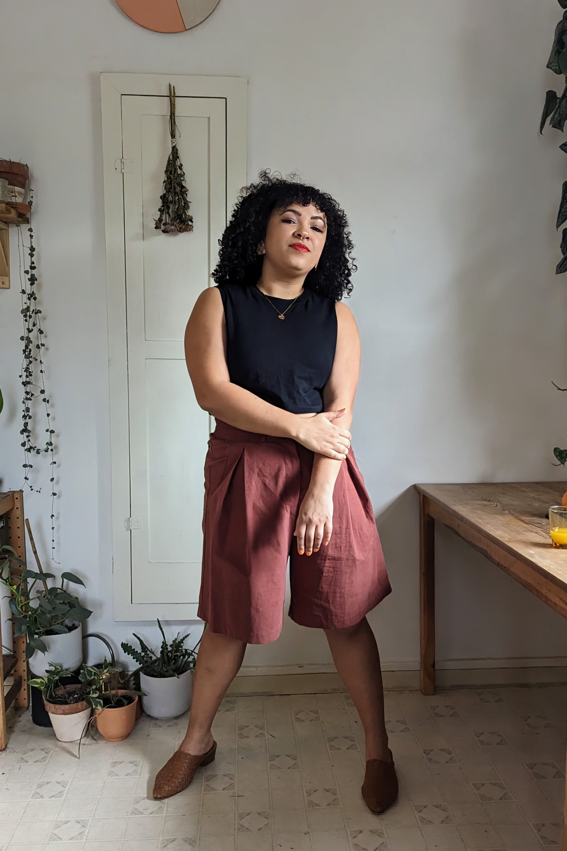 Lois Shorts in Organic Brushed Cotton by Connally Goods