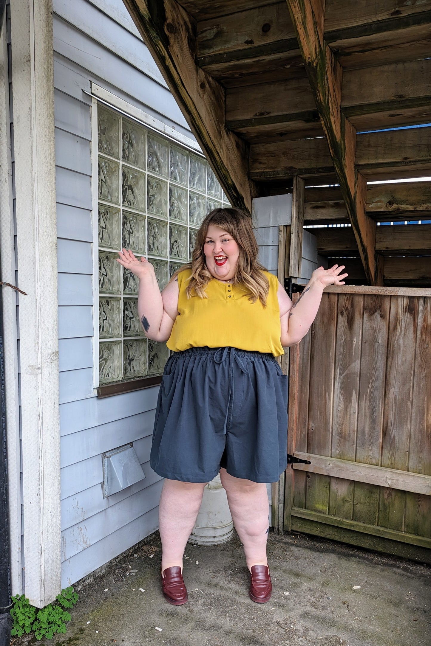 Mae Shorts in Organic Brushed Cotton by Connally Goods