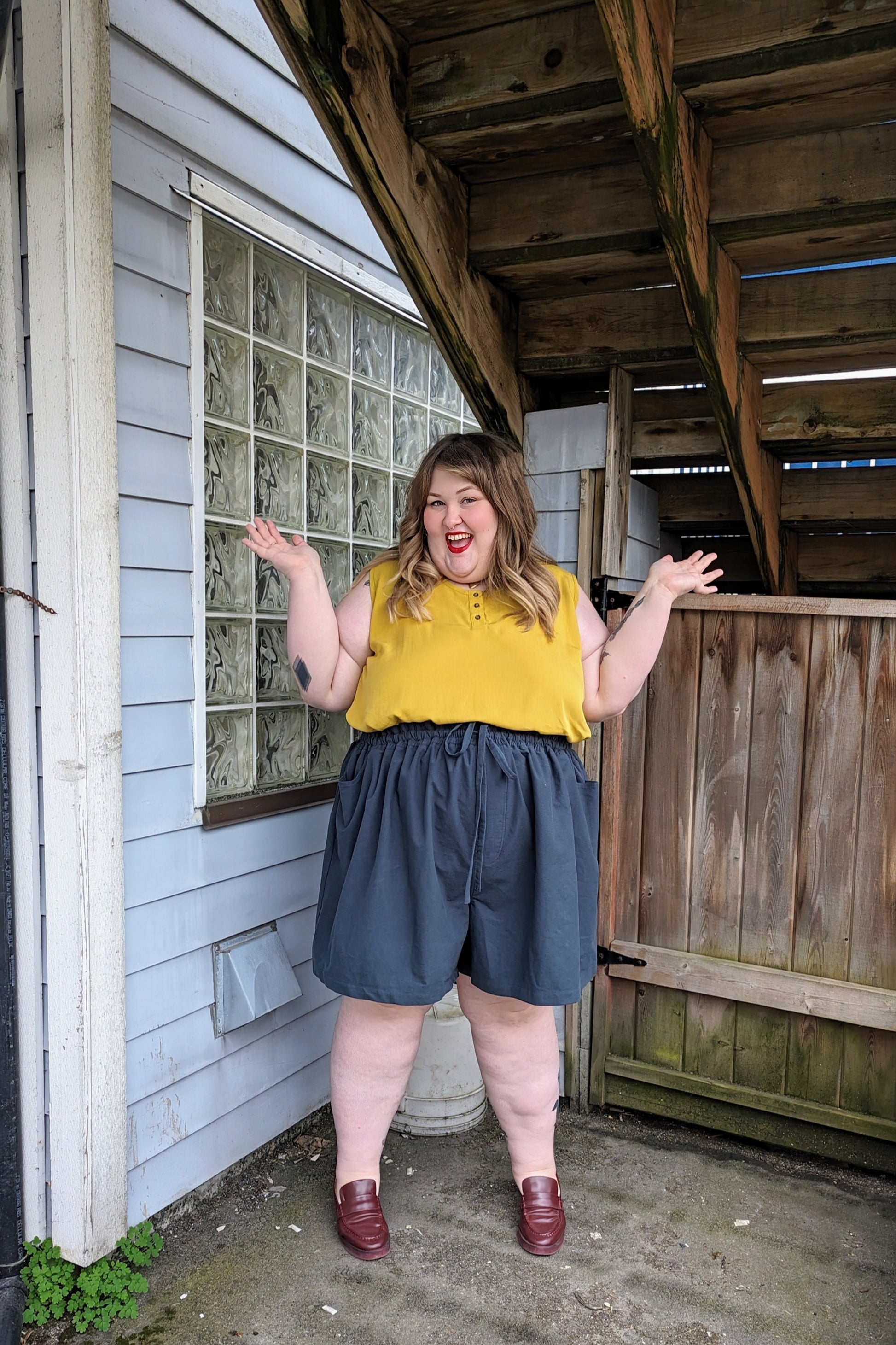 Mae Shorts in Organic Brushed Cotton by Connally Goods