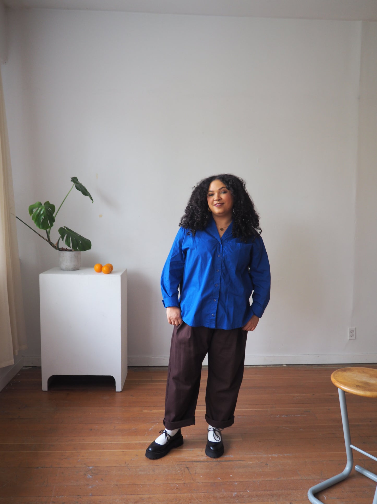 Pre-Order: Heather Shirt in Cotton Poplin