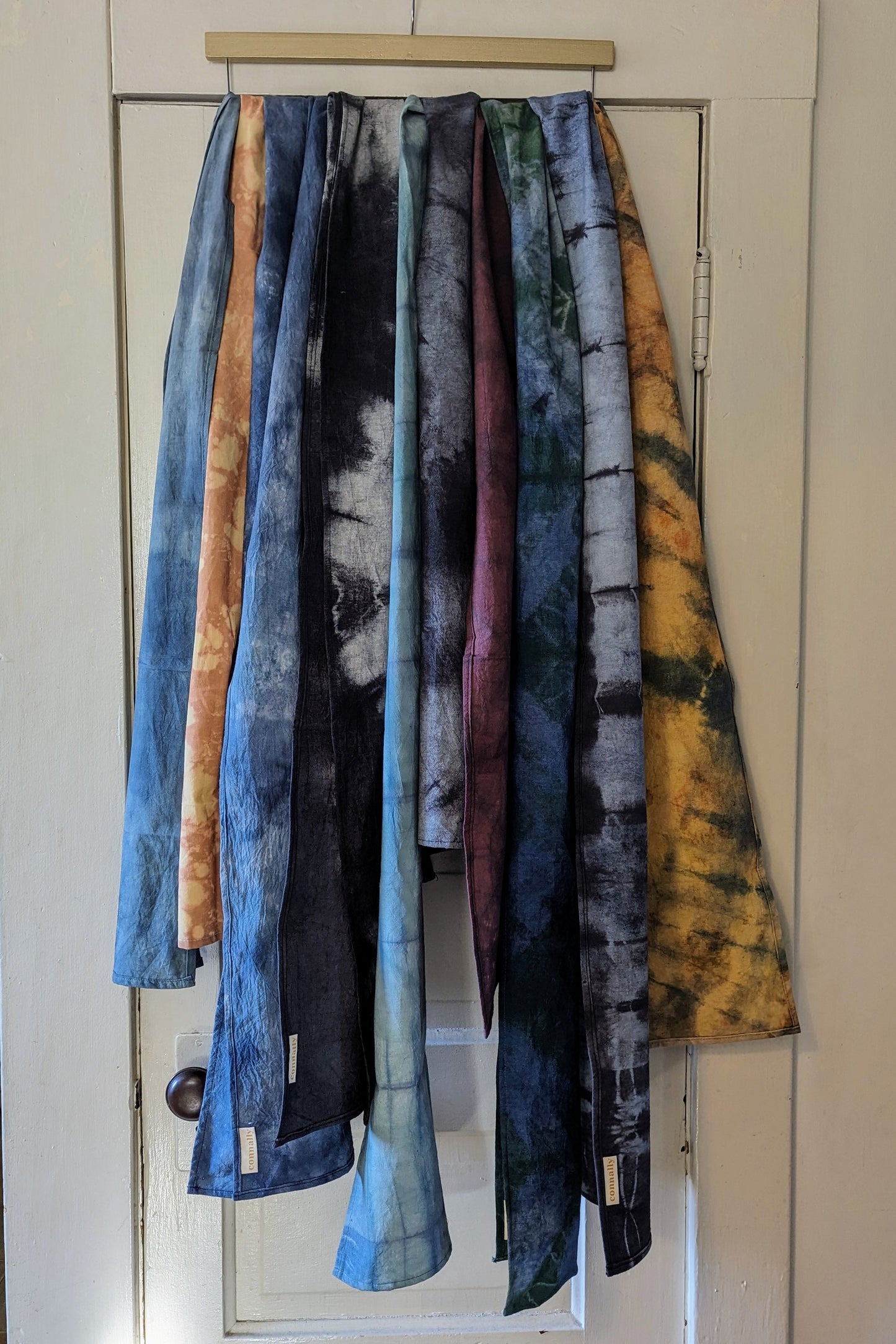Hand Dyed Organic Cotton Scarf