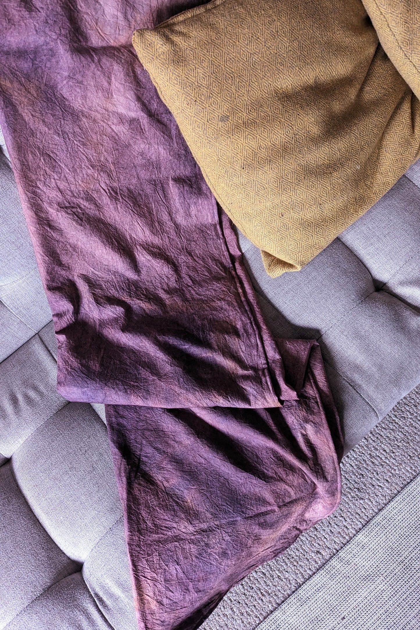 Hand Dyed Organic Cotton Blanket