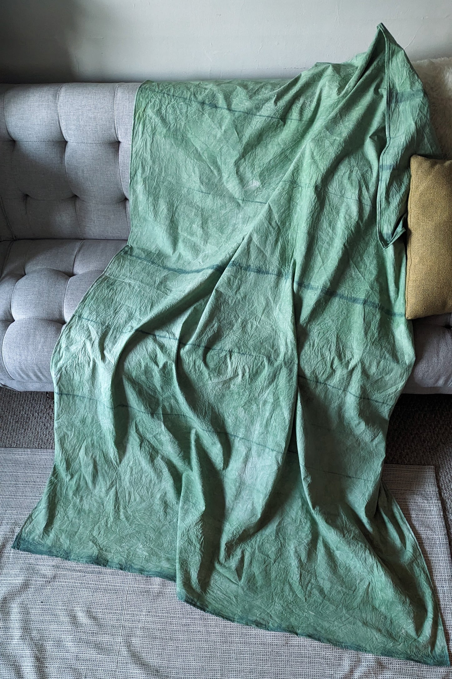 Hand Dyed Organic Cotton Blanket