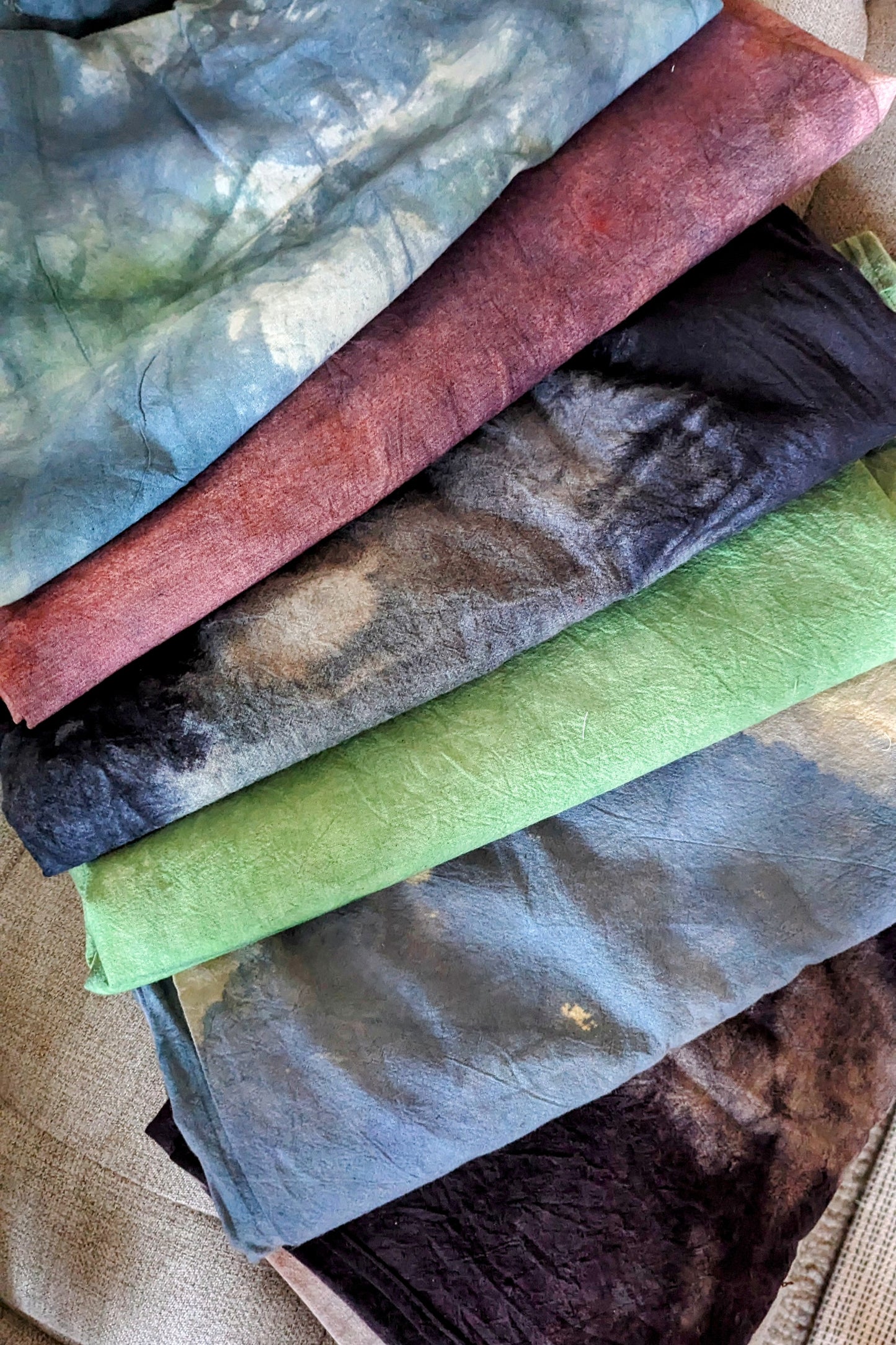 Hand Dyed Organic Cotton Blanket