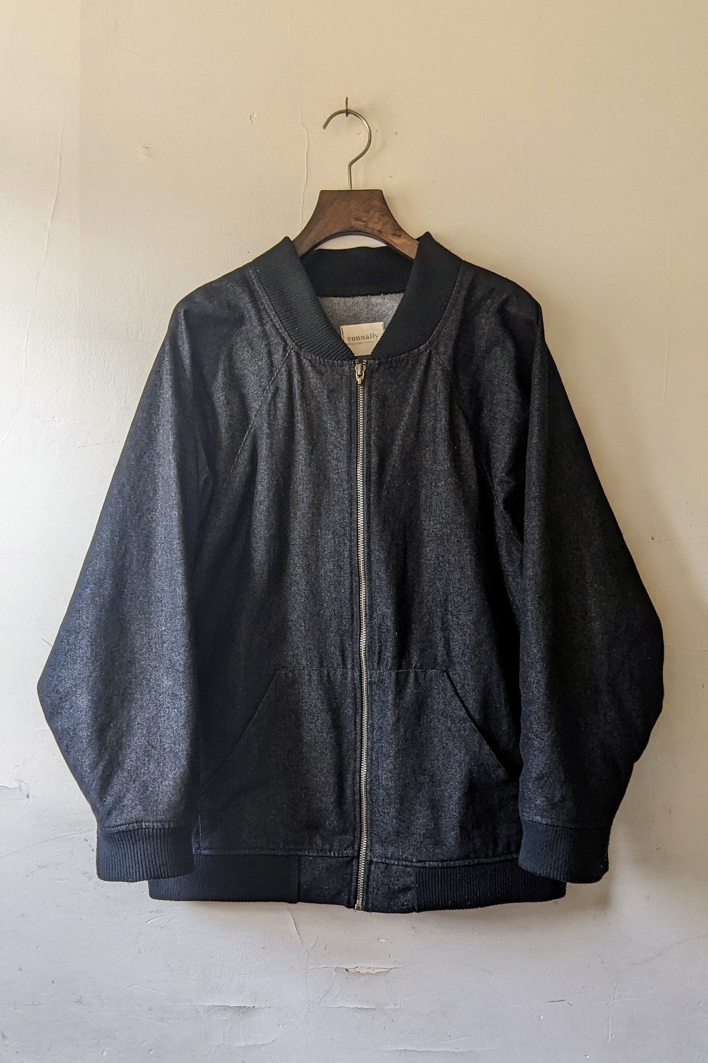 Roscoe Bomber Jacket in Japanese Raw Denim by Connally Goods