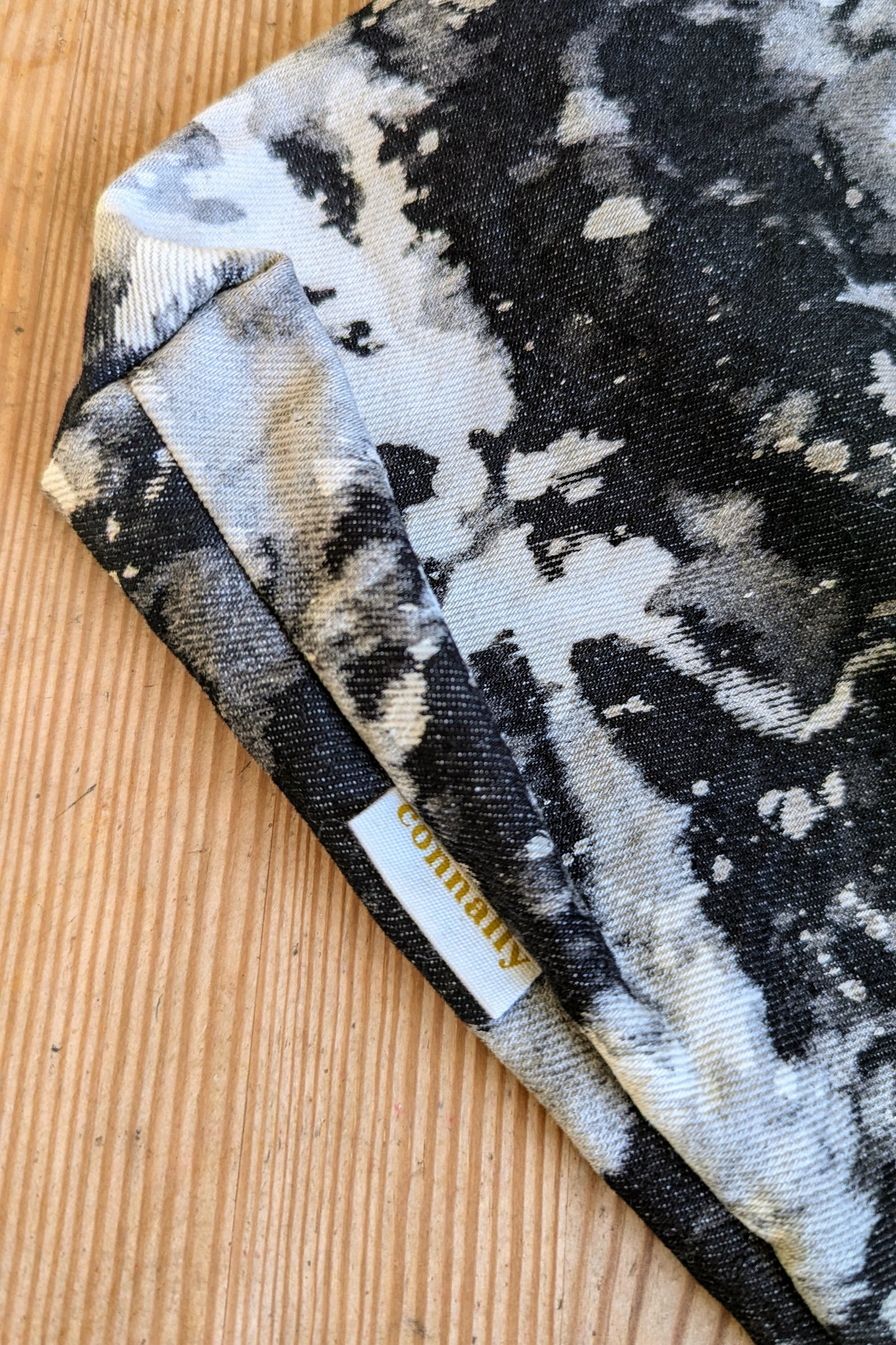 Japanese Raw Denim Haul-All Tote Bag with Extra-Long Strap (Acid Wash) by Connally Goods