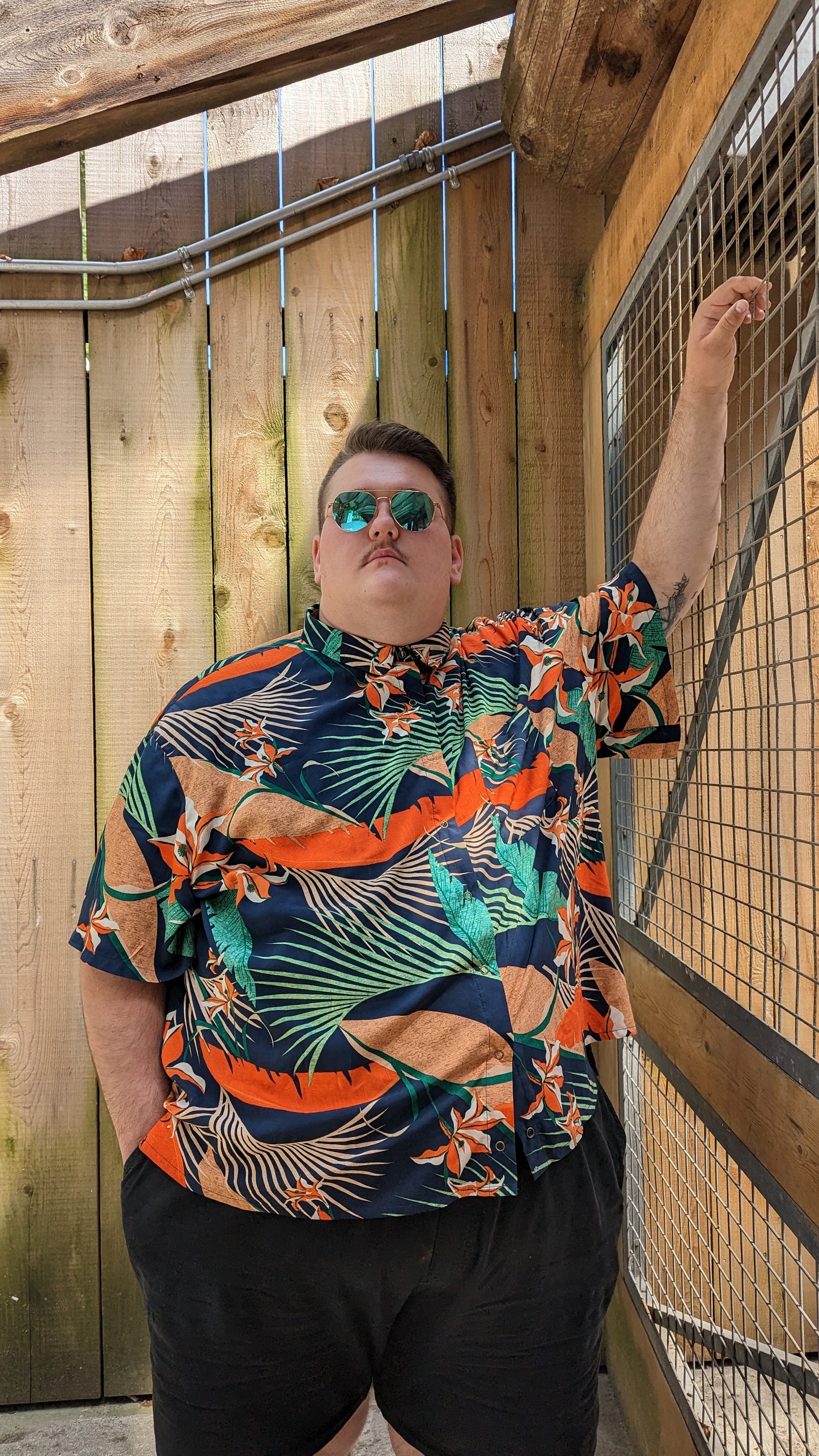 Thomas Shirt in Tigerlily (Lightweight Cotton-Viscose) by Connally Goods