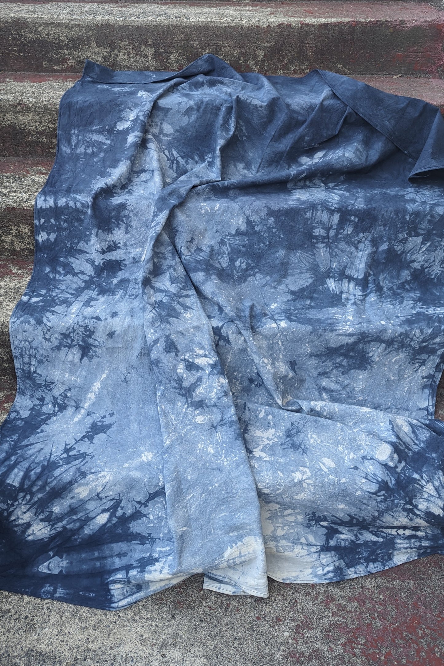 PREORDER: Hand Dyed Organic Cotton Bedspread Blanket (OOAK - Indigo ) by Connally Goods