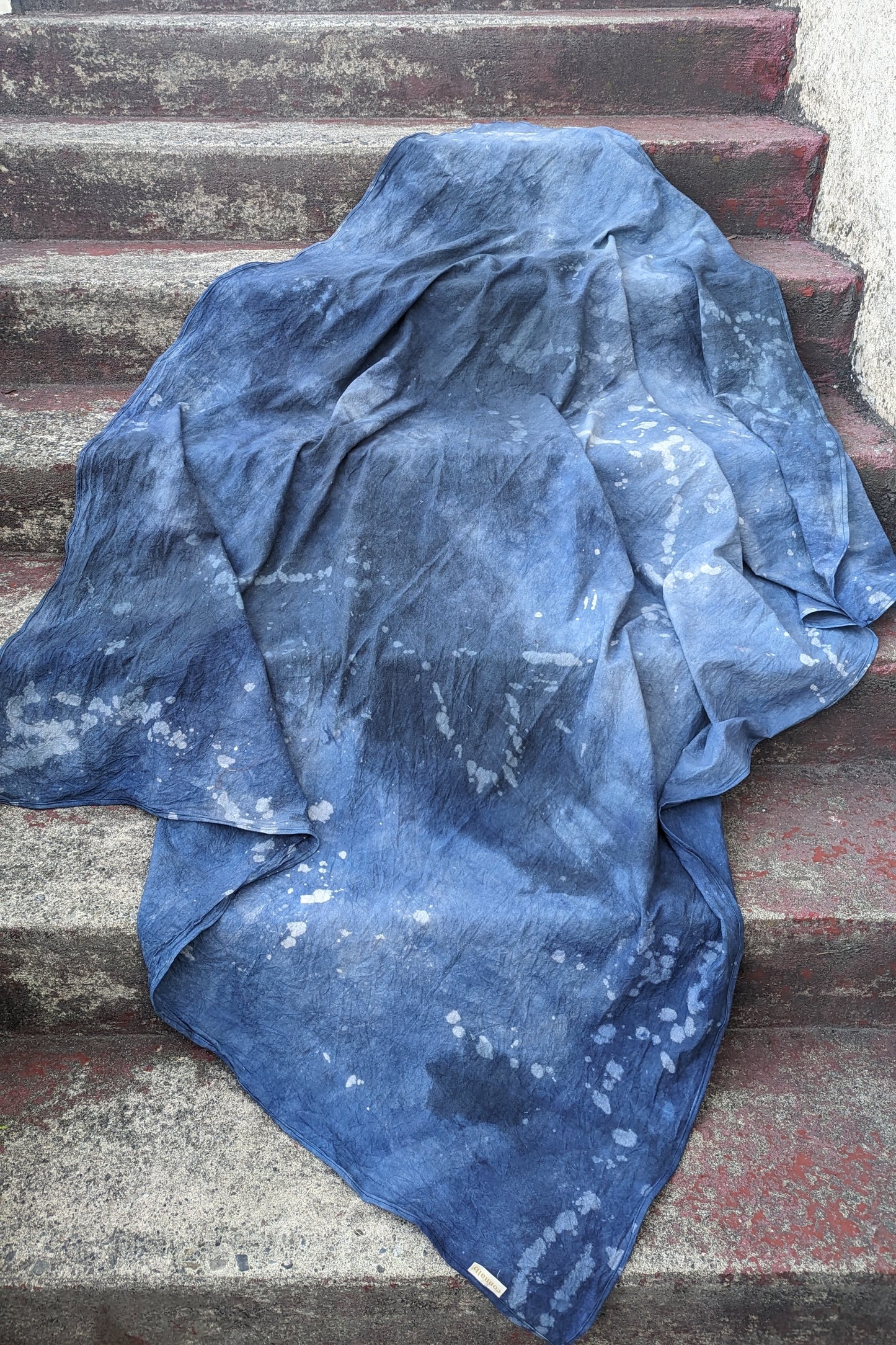 PREORDER: Hand Dyed Organic Cotton Bedspread Blanket (OOAK - Indigo ) by Connally Goods