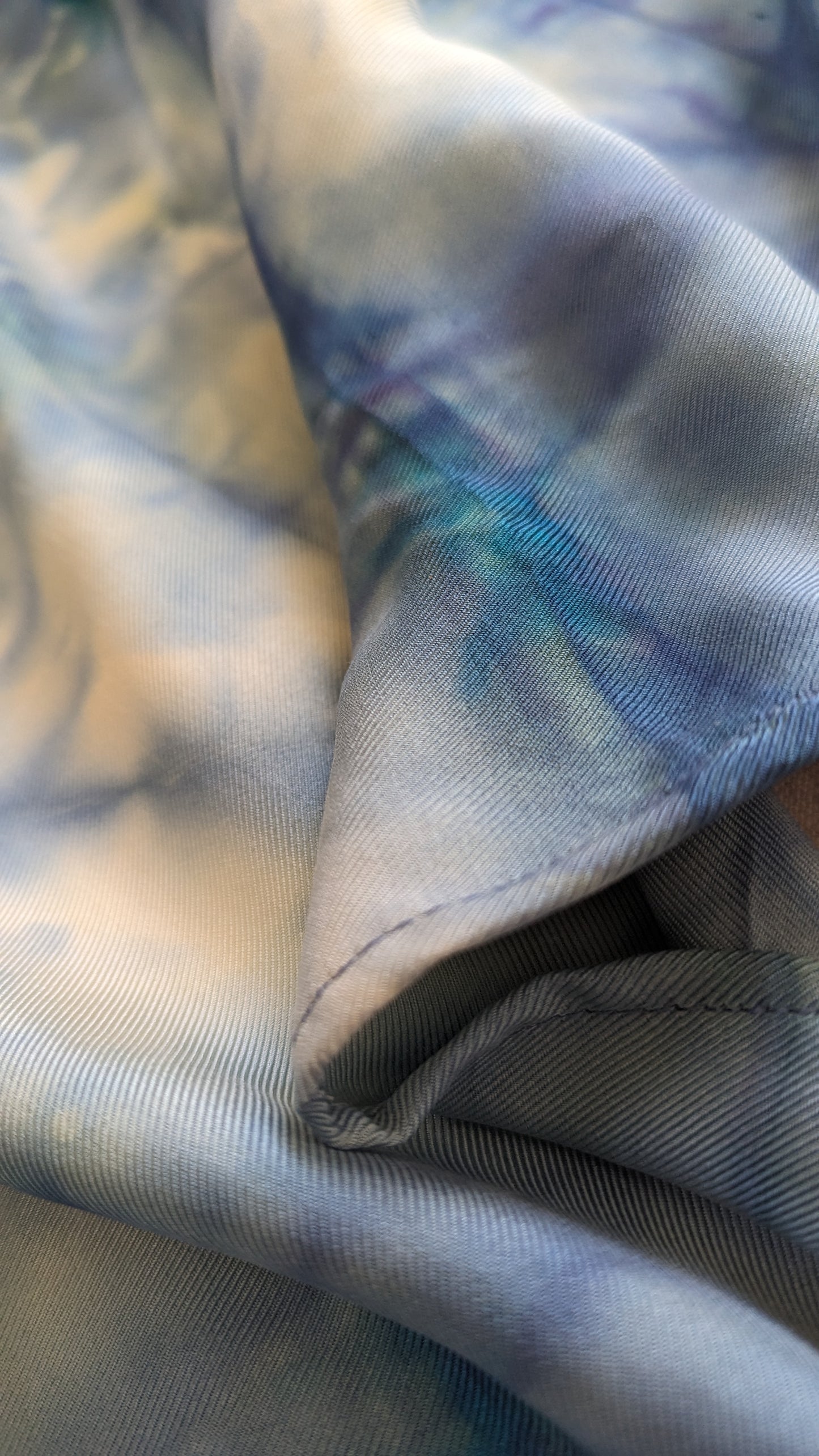 PREORDER: Hand Dyed Organic Cotton Bedspread Blanket (OOAK - Seaglass Turquoise, Indigo) by Connally Goods