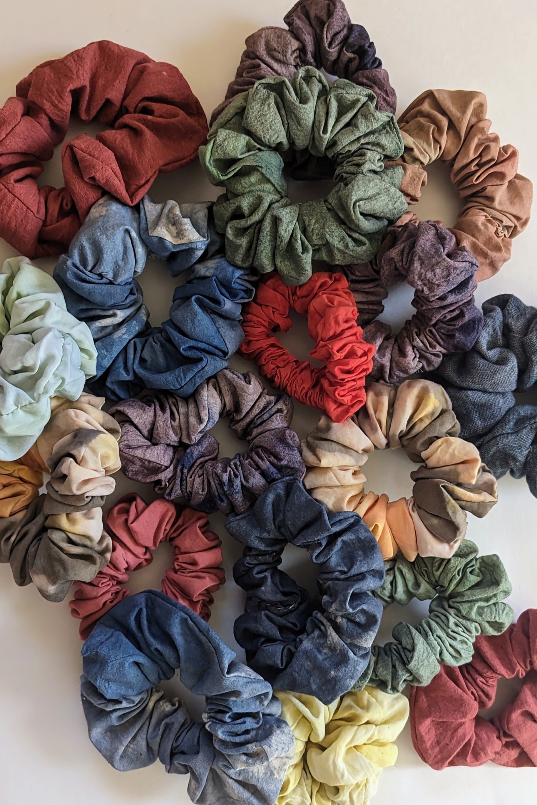 Hand-Dyed Cotton Scrunchie Bundle by Connally Goods
