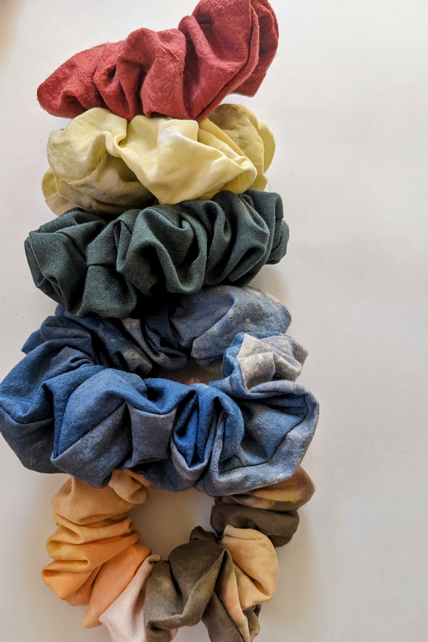 Hand-Dyed Cotton Scrunchie Bundle by Connally Goods