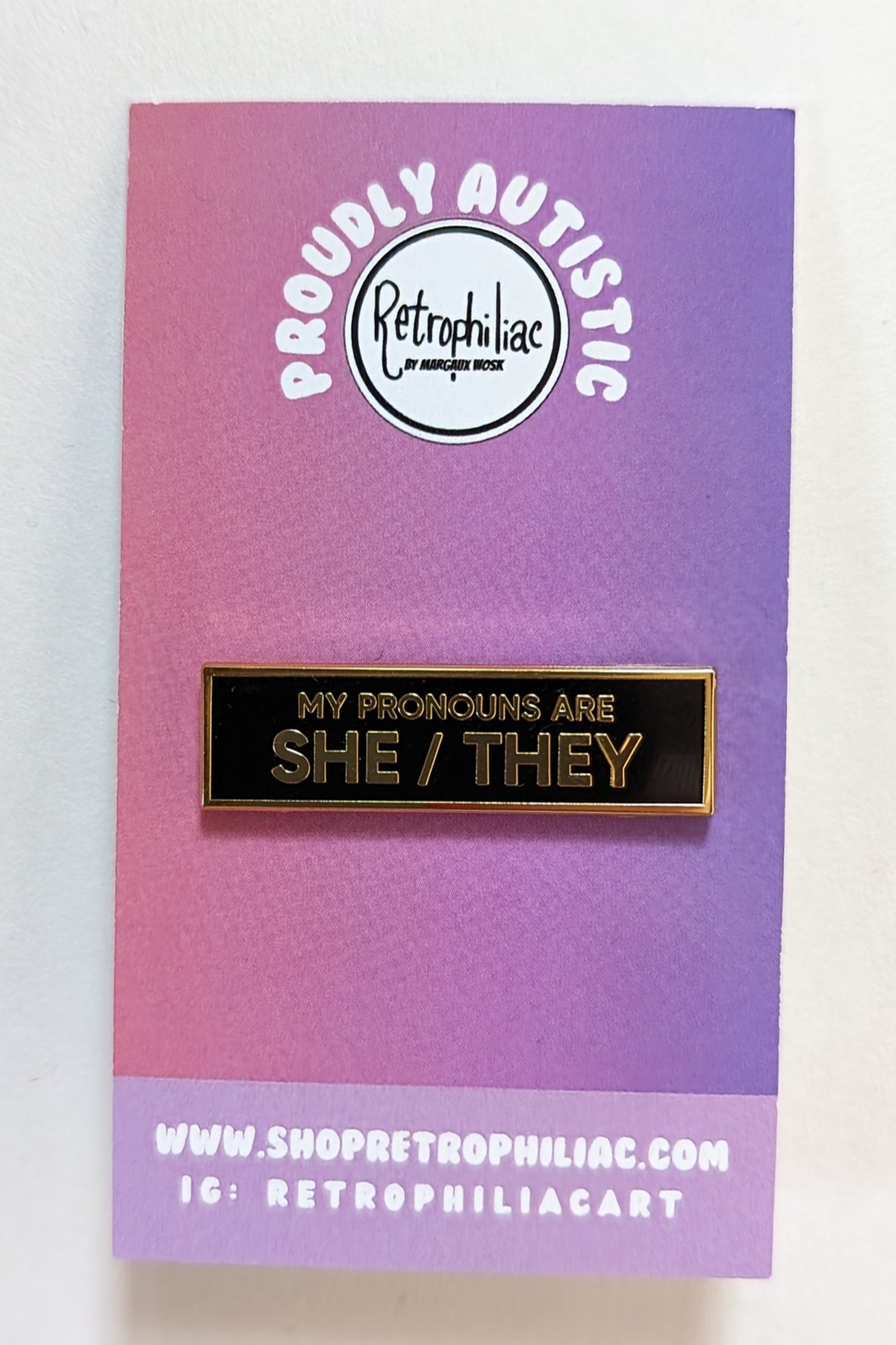 Inclusion Pins (Neurodiversity, Pride, Disability, Pronouns) By Retrophiliac by Connally Goods