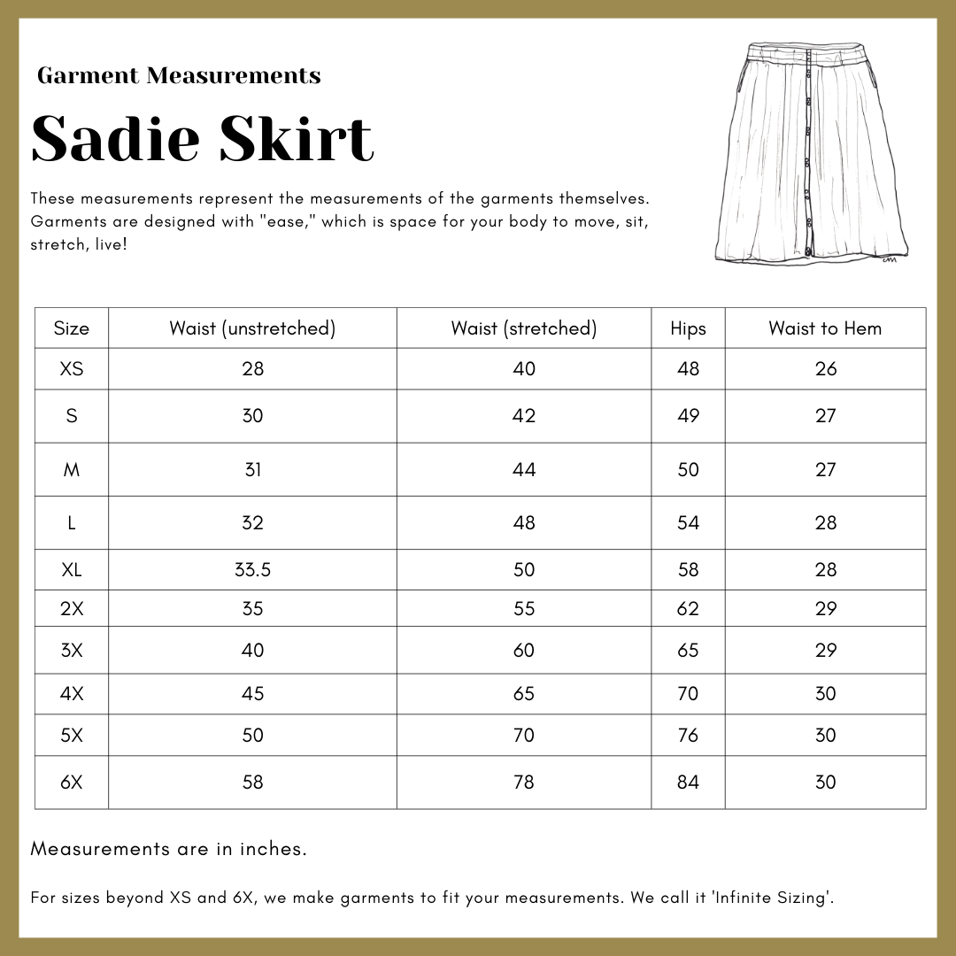 Sadie Skirt - Charcoal Japanese Raw Denim by Connally Goods