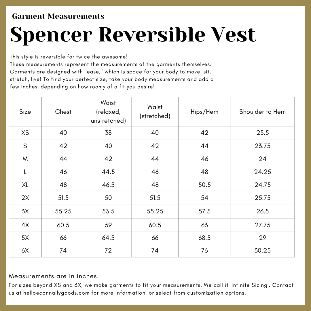 Spencer Reversible Cotton Vest (Pre-Order)