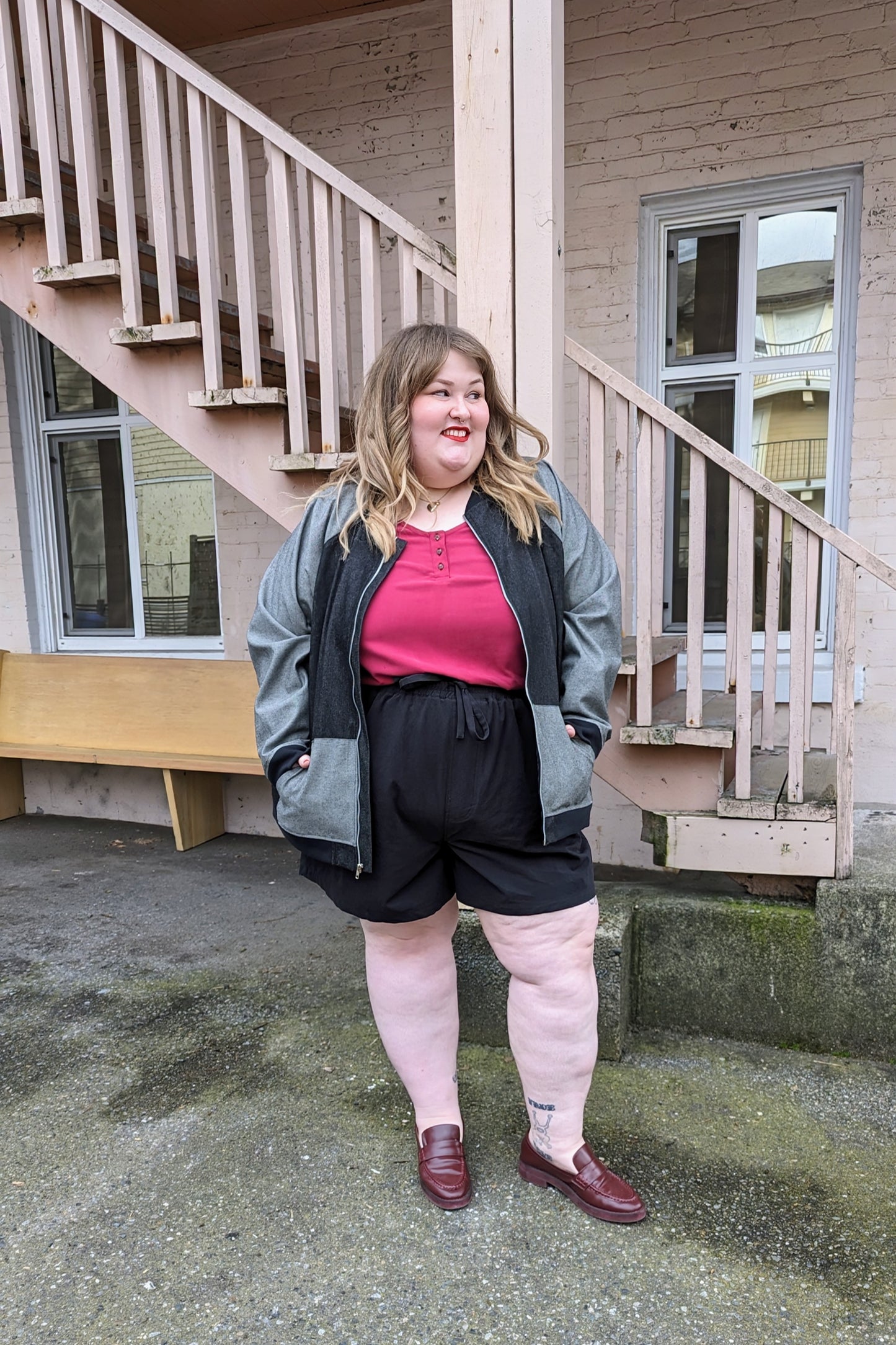 Mae Shorts in Organic Brushed Cotton by Connally Goods