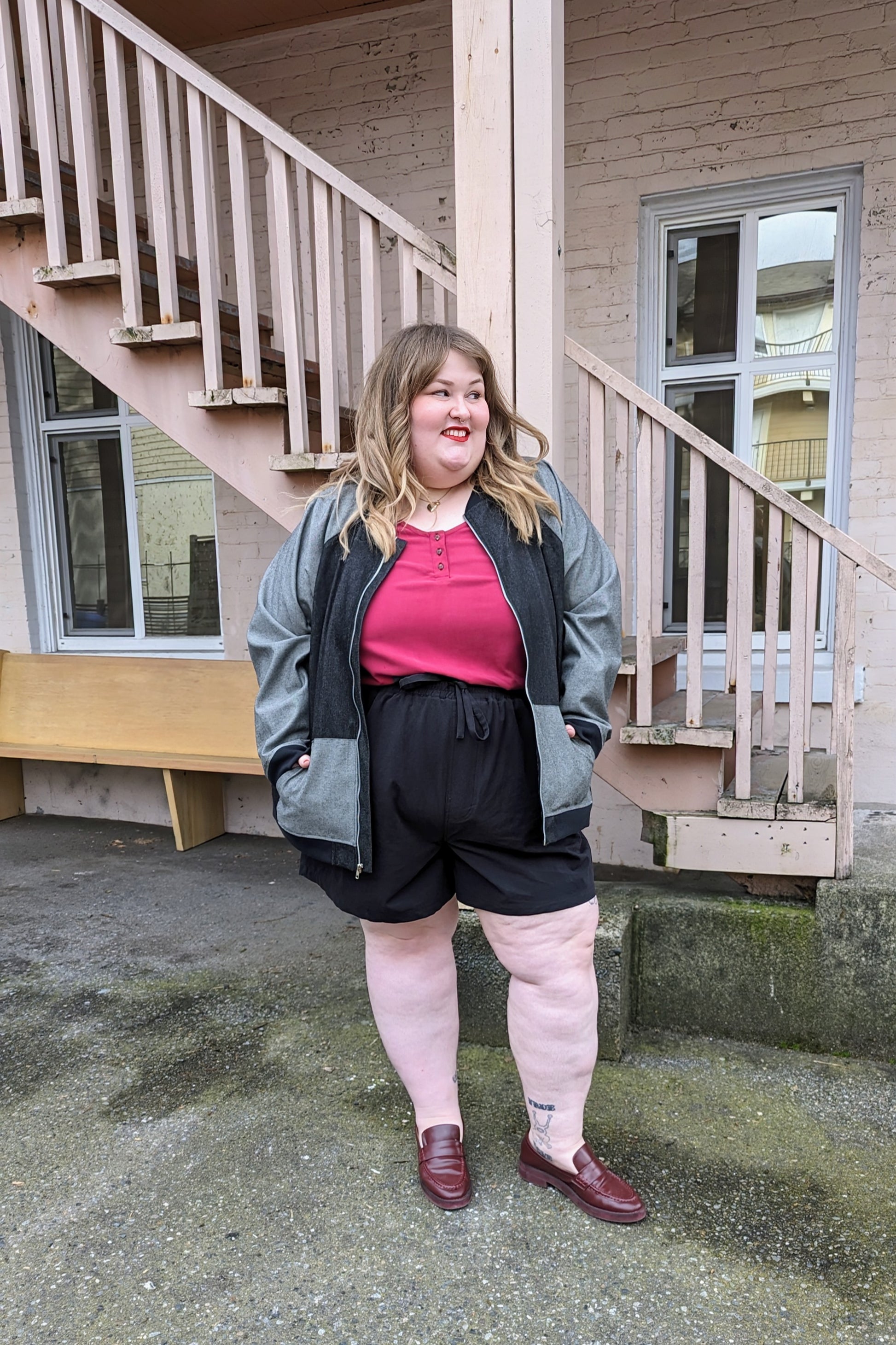 Mae Shorts in Organic Brushed Cotton by Connally Goods