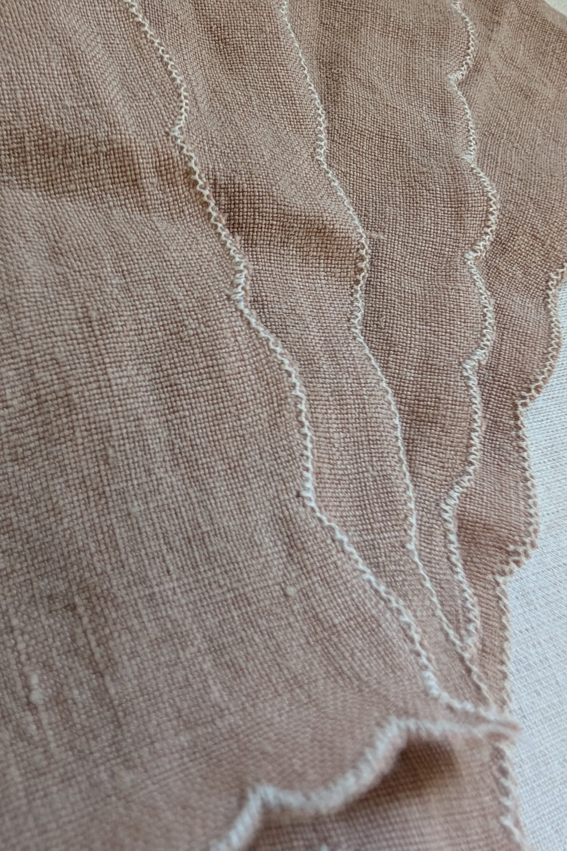 Linen Scalloped-Edge Cocktail Napkins by Connally Goods