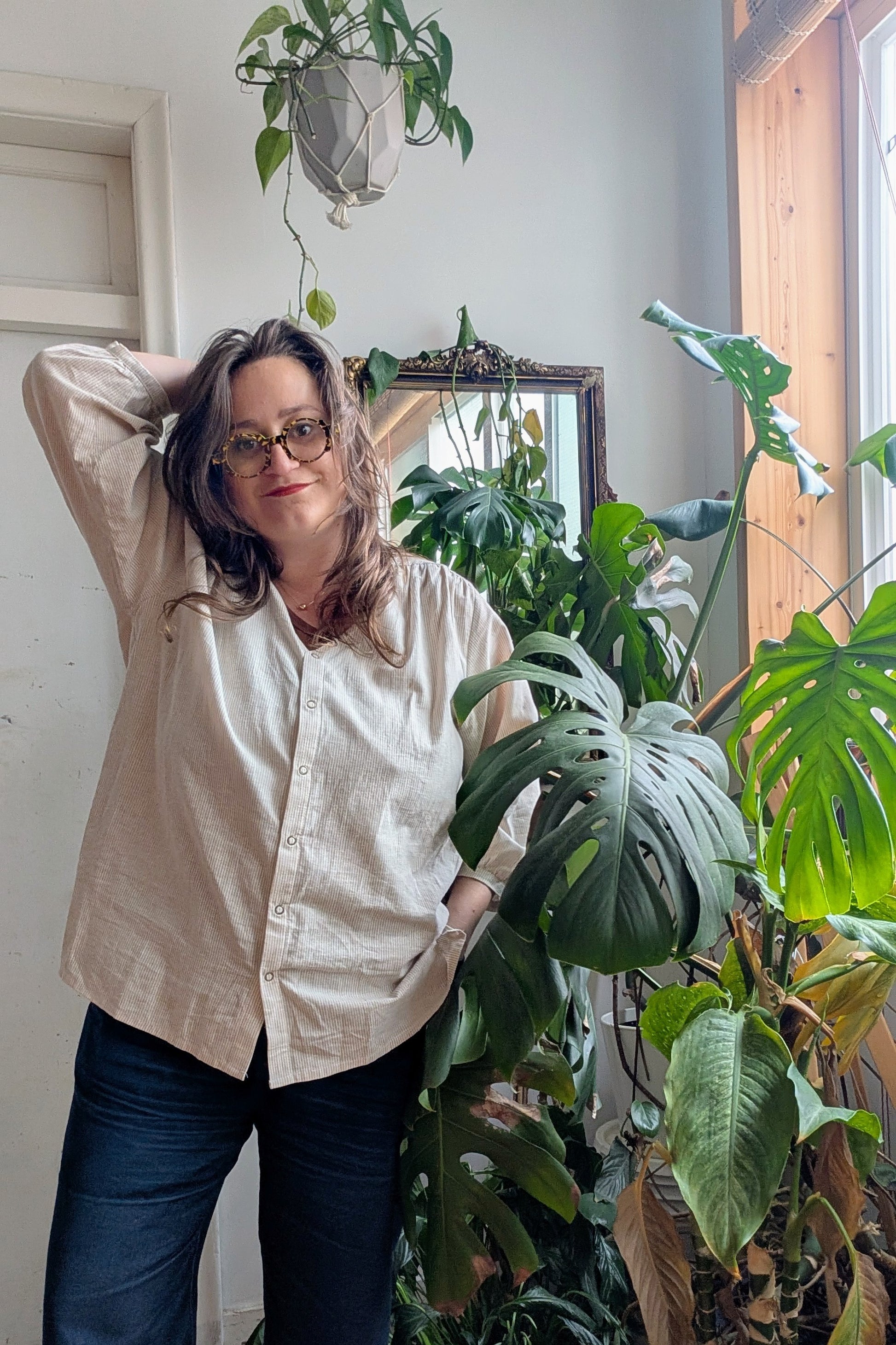 Margot V Neck Shirt by Connally Goods