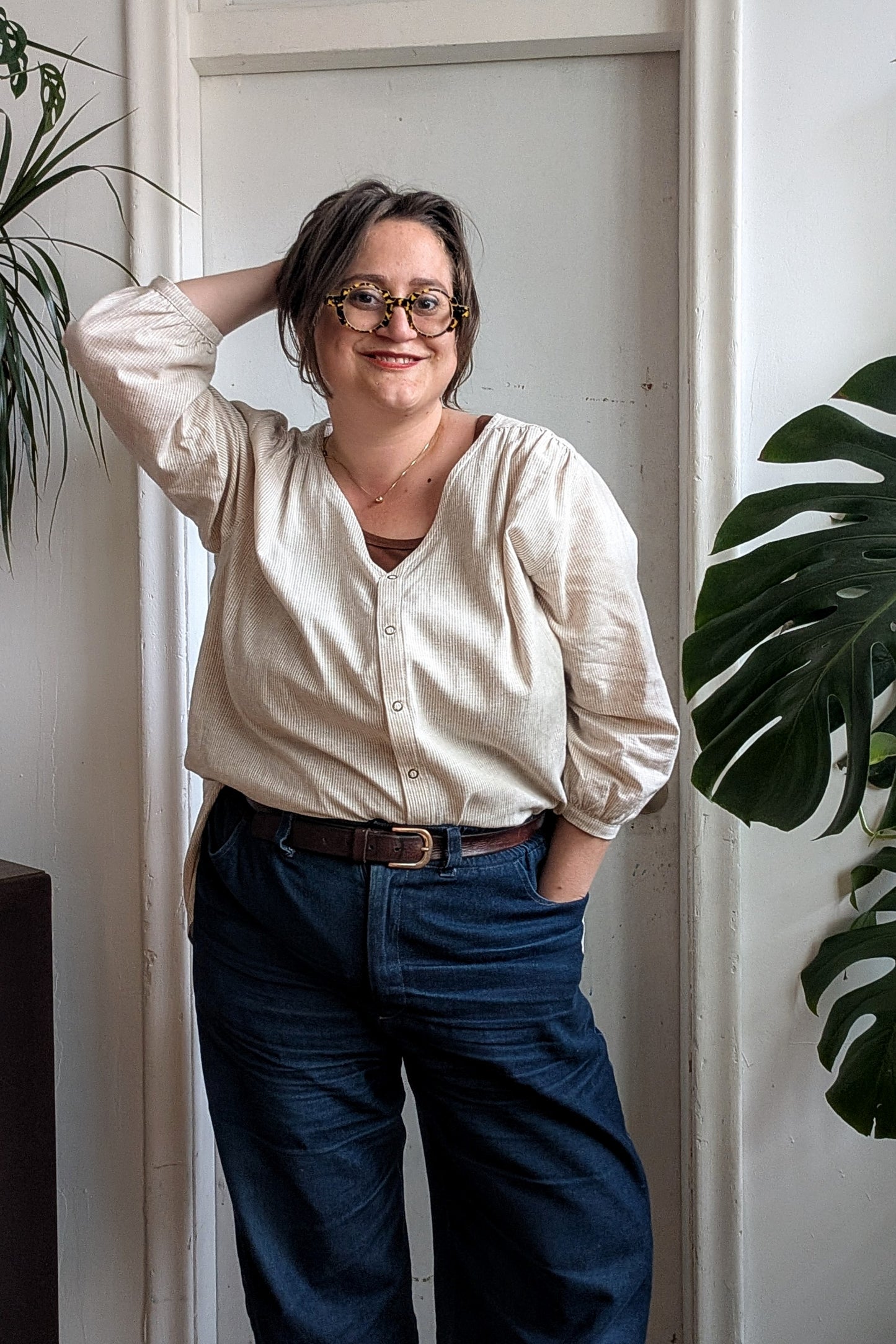 Margot V Neck Shirt by Connally Goods