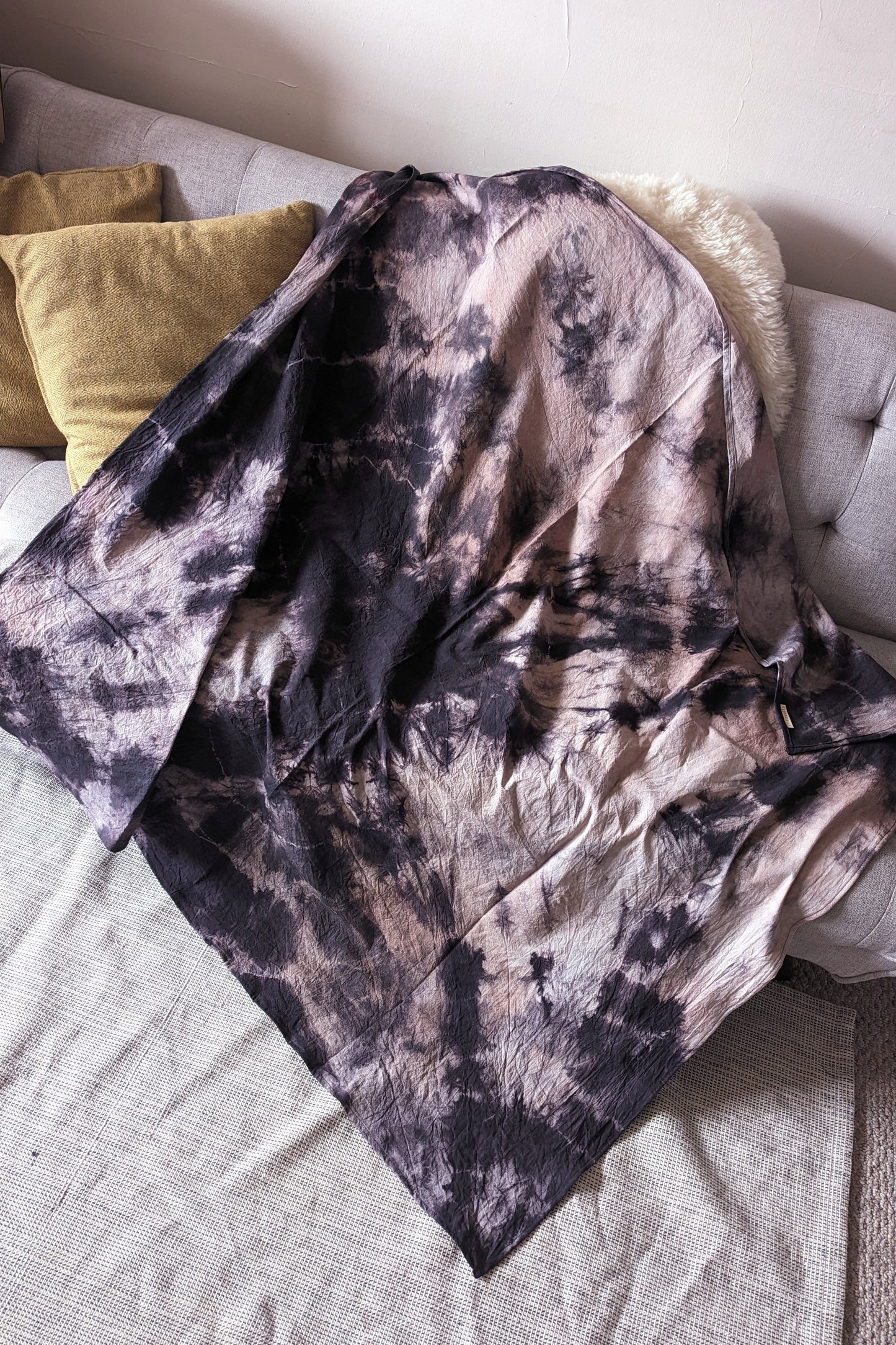 Hand Dyed Organic Cotton Blanket