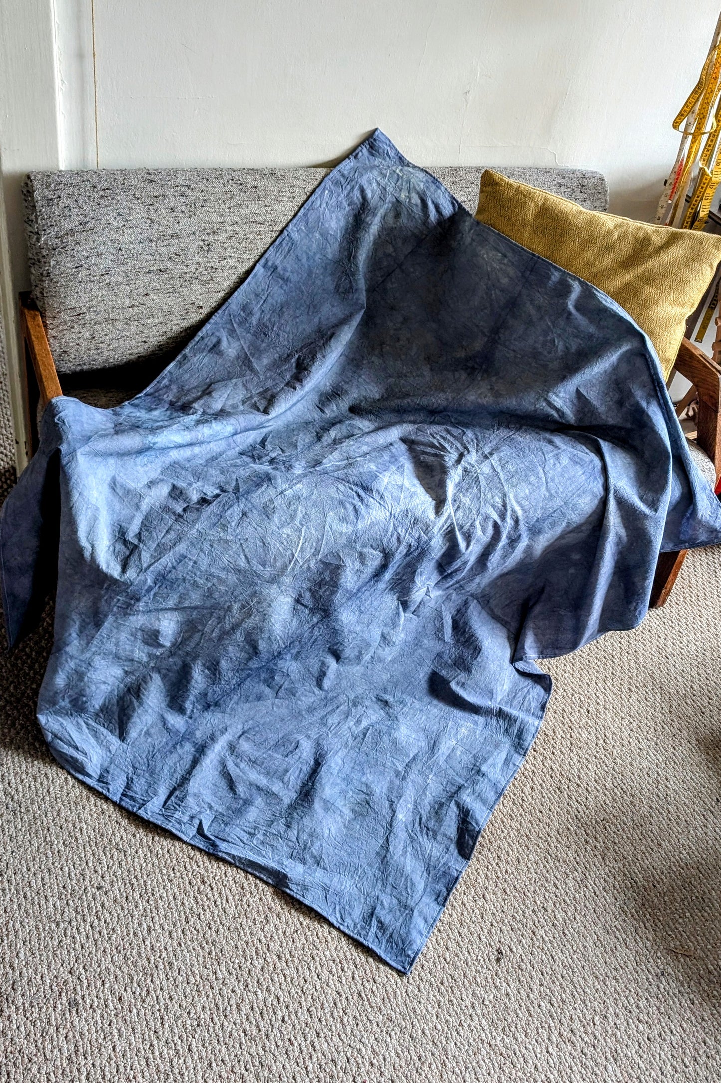 Hand Dyed Organic Cotton Blanket