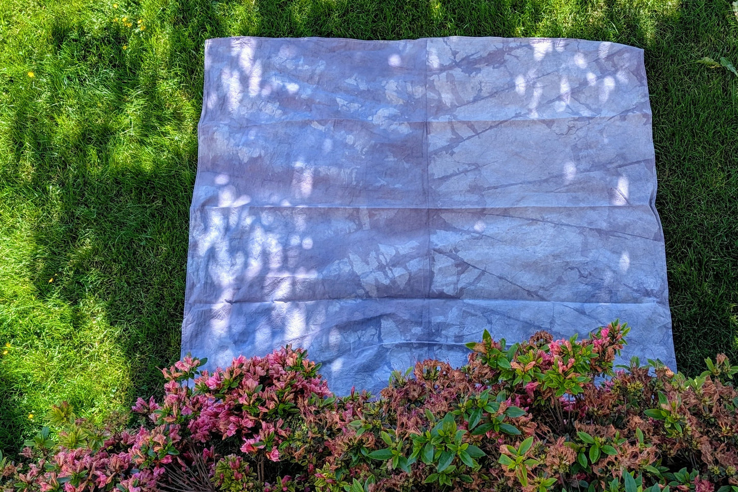 Hand Dyed Organic Cotton Blanket