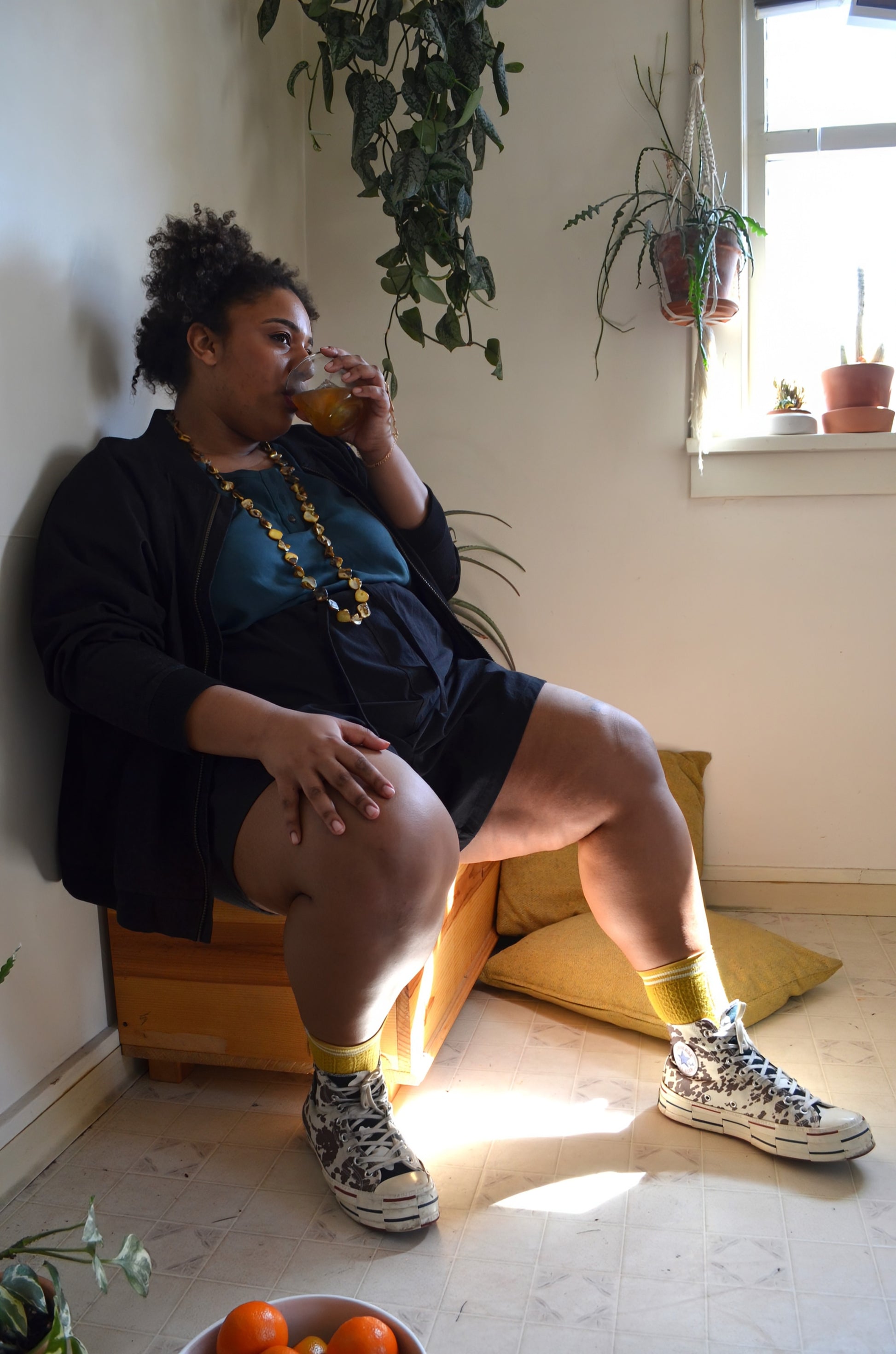 Mae Shorts in Organic Brushed Cotton by Connally Goods