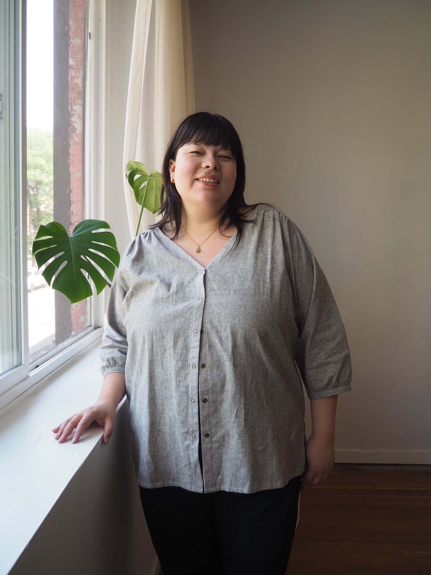 Margot V Neck Shirt by Connally Goods