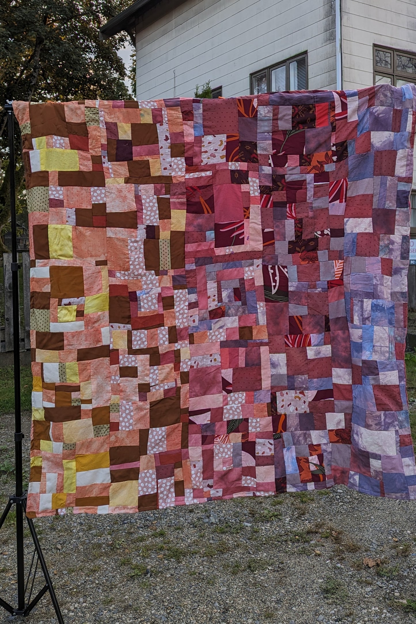 Ombre Sunset Patchwork Quilt