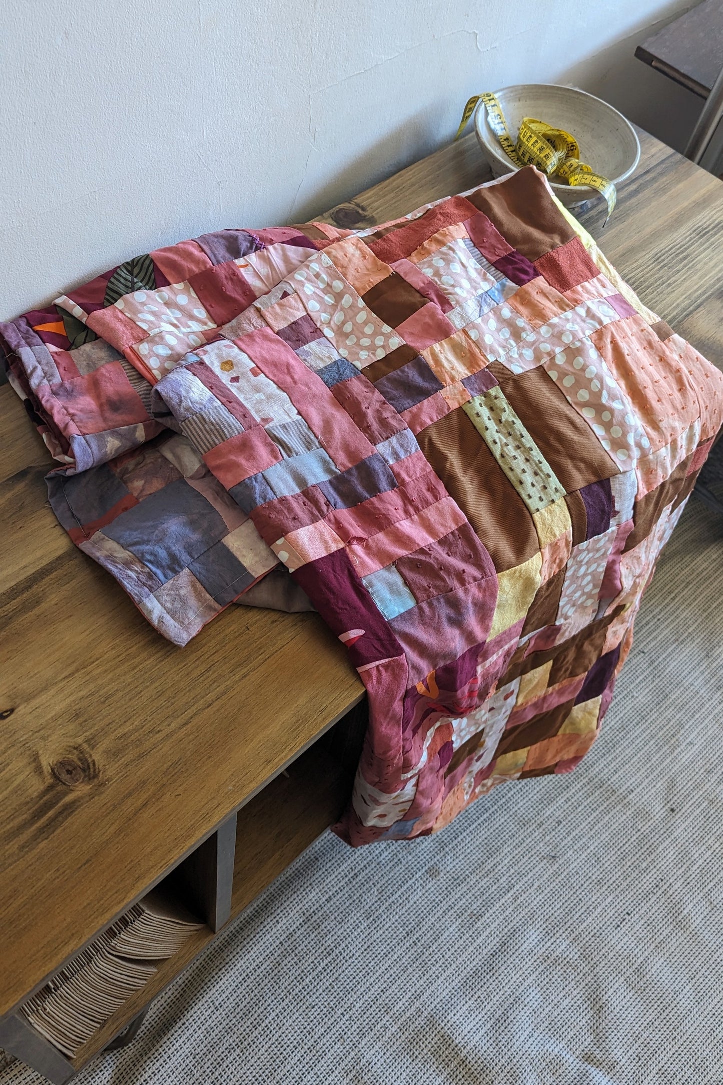 Ombre Sunset Patchwork Quilt