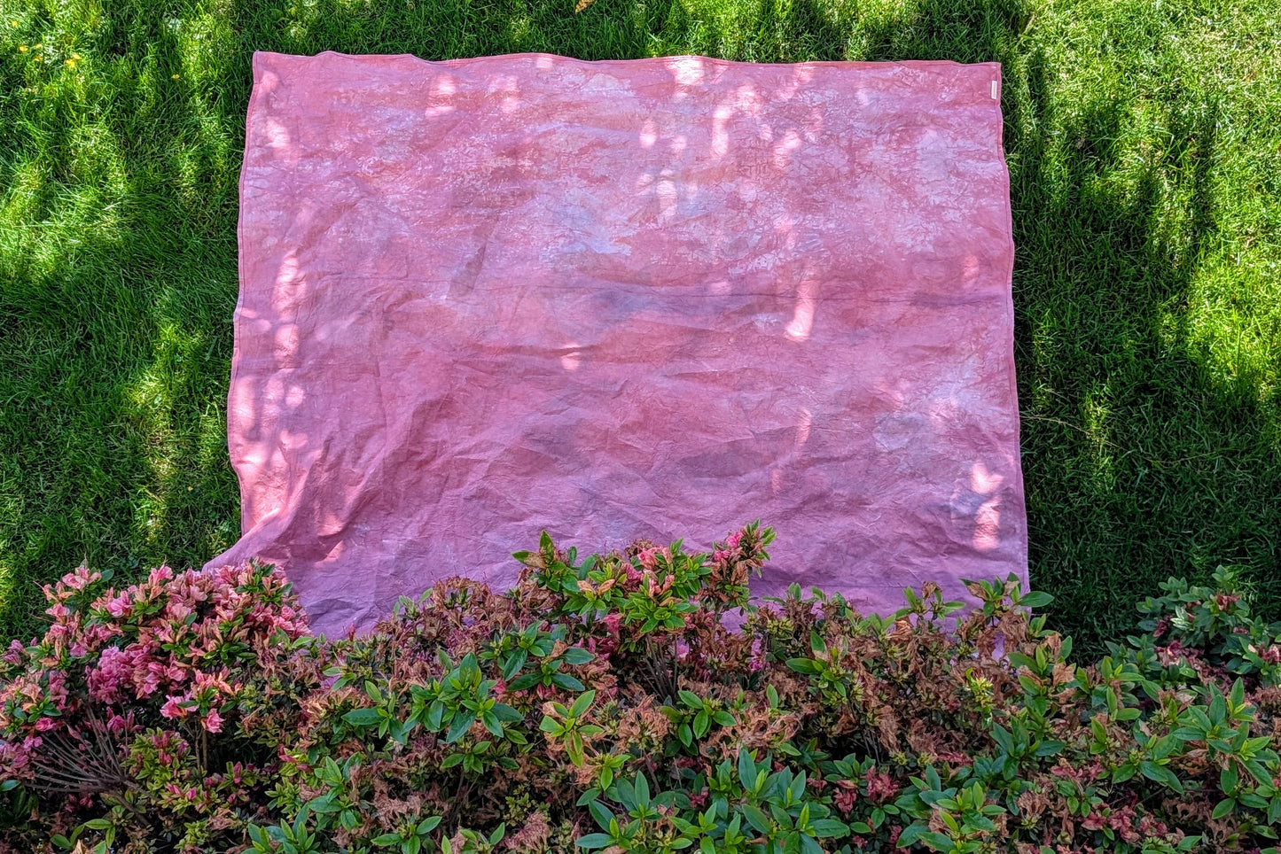 Hand Dyed Organic Cotton Blanket
