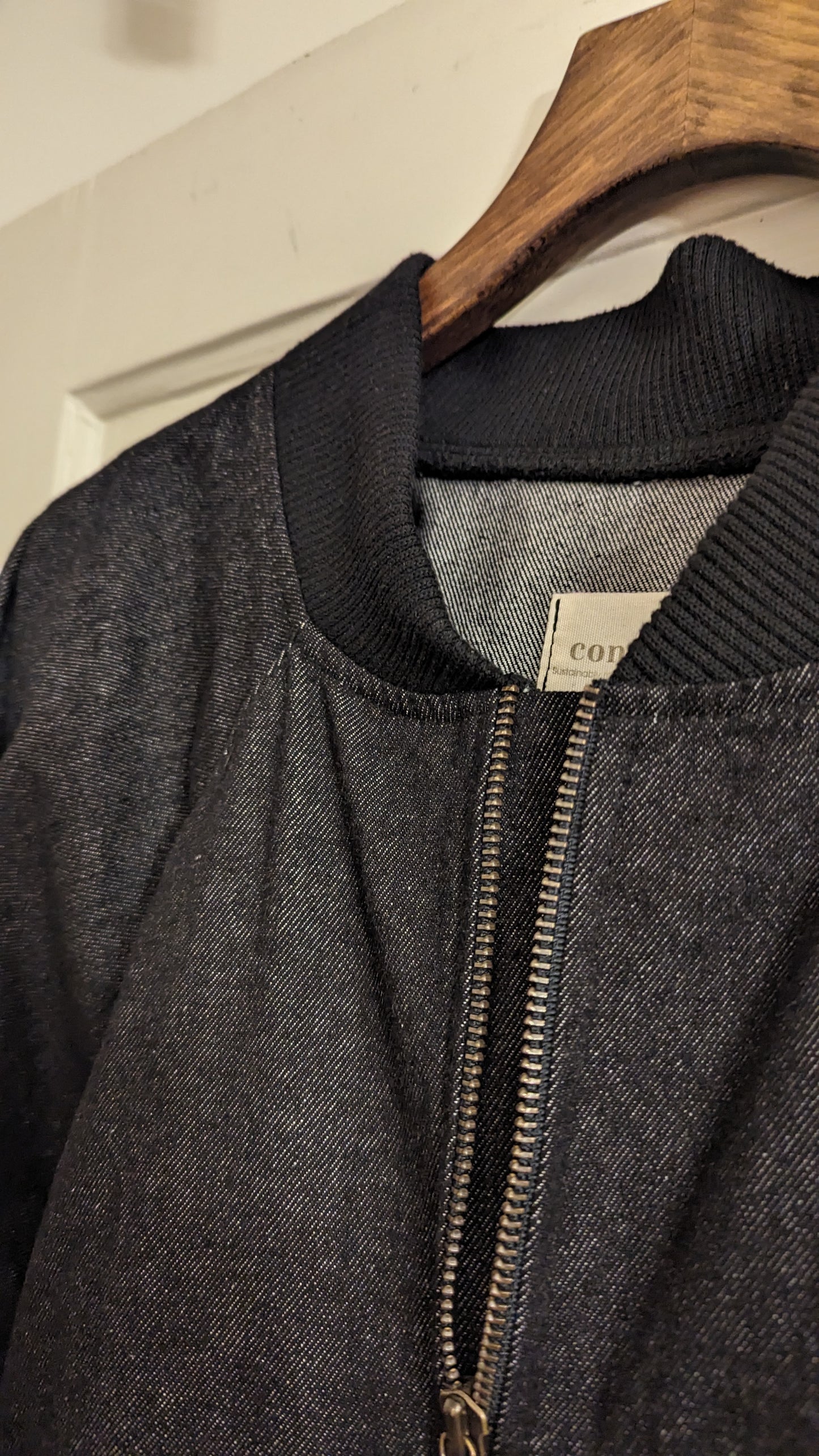 Roscoe Bomber Jacket in Japanese Raw Denim by Connally Goods