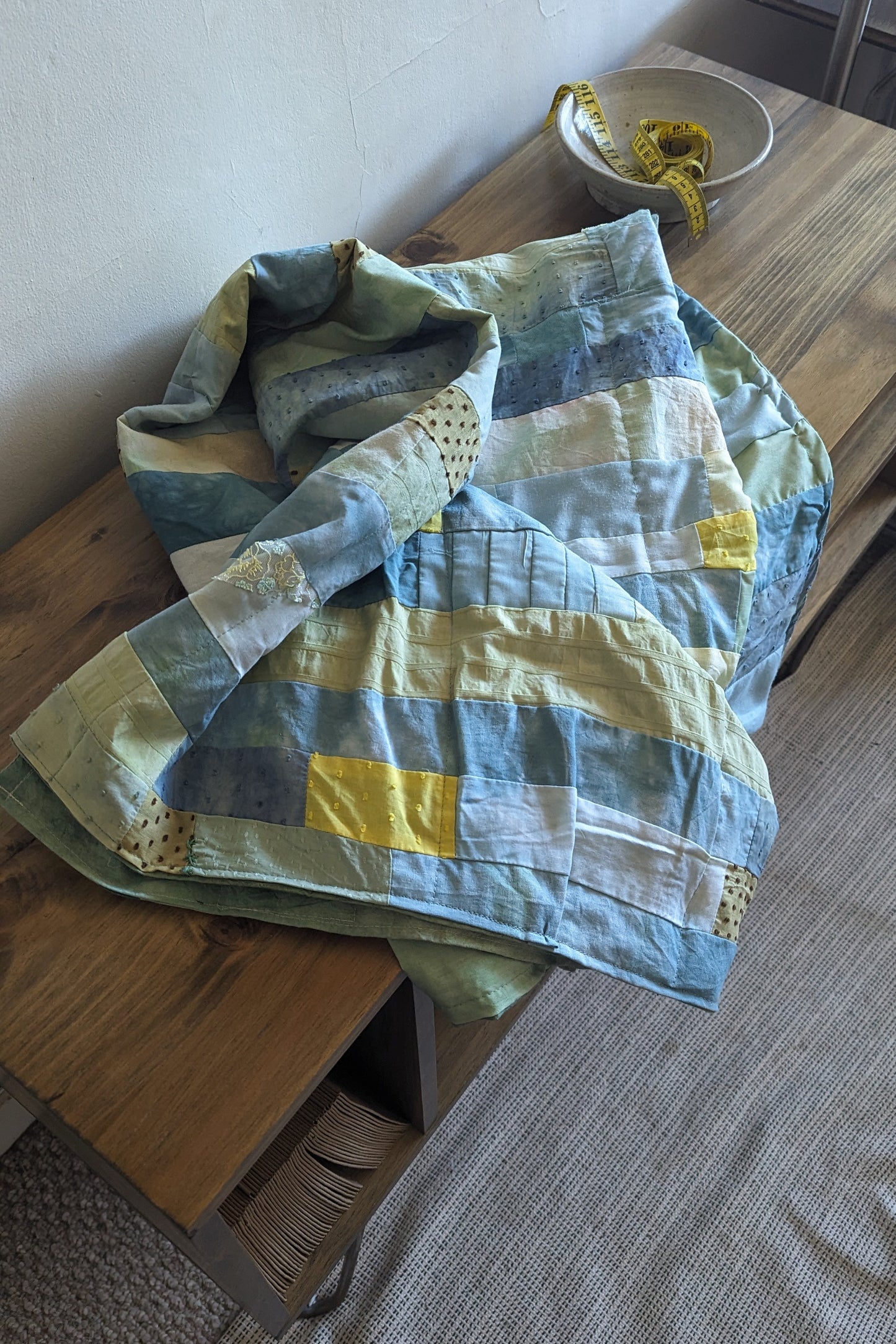 Seaglass Patchwork Quilt