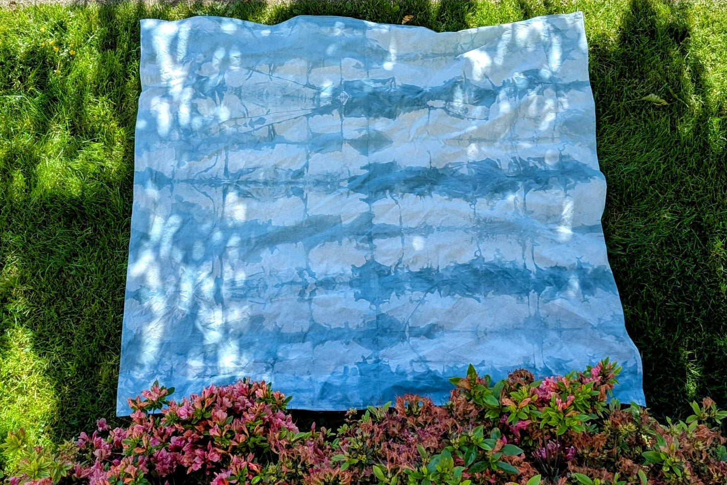 Hand Dyed Organic Cotton Blanket