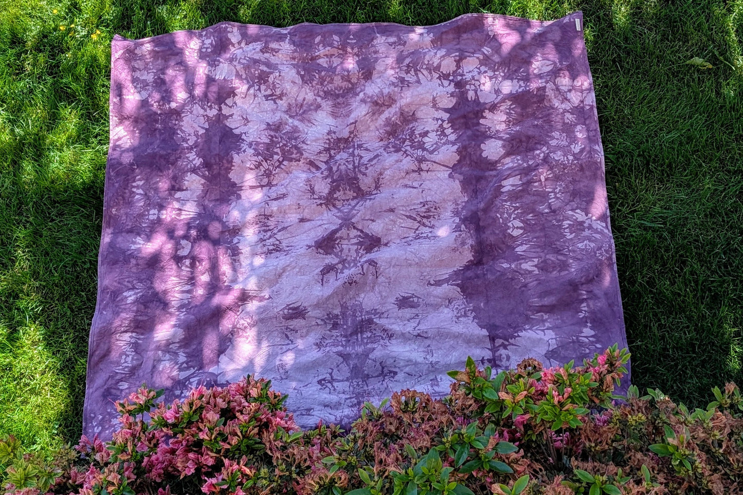 Hand Dyed Organic Cotton Blanket