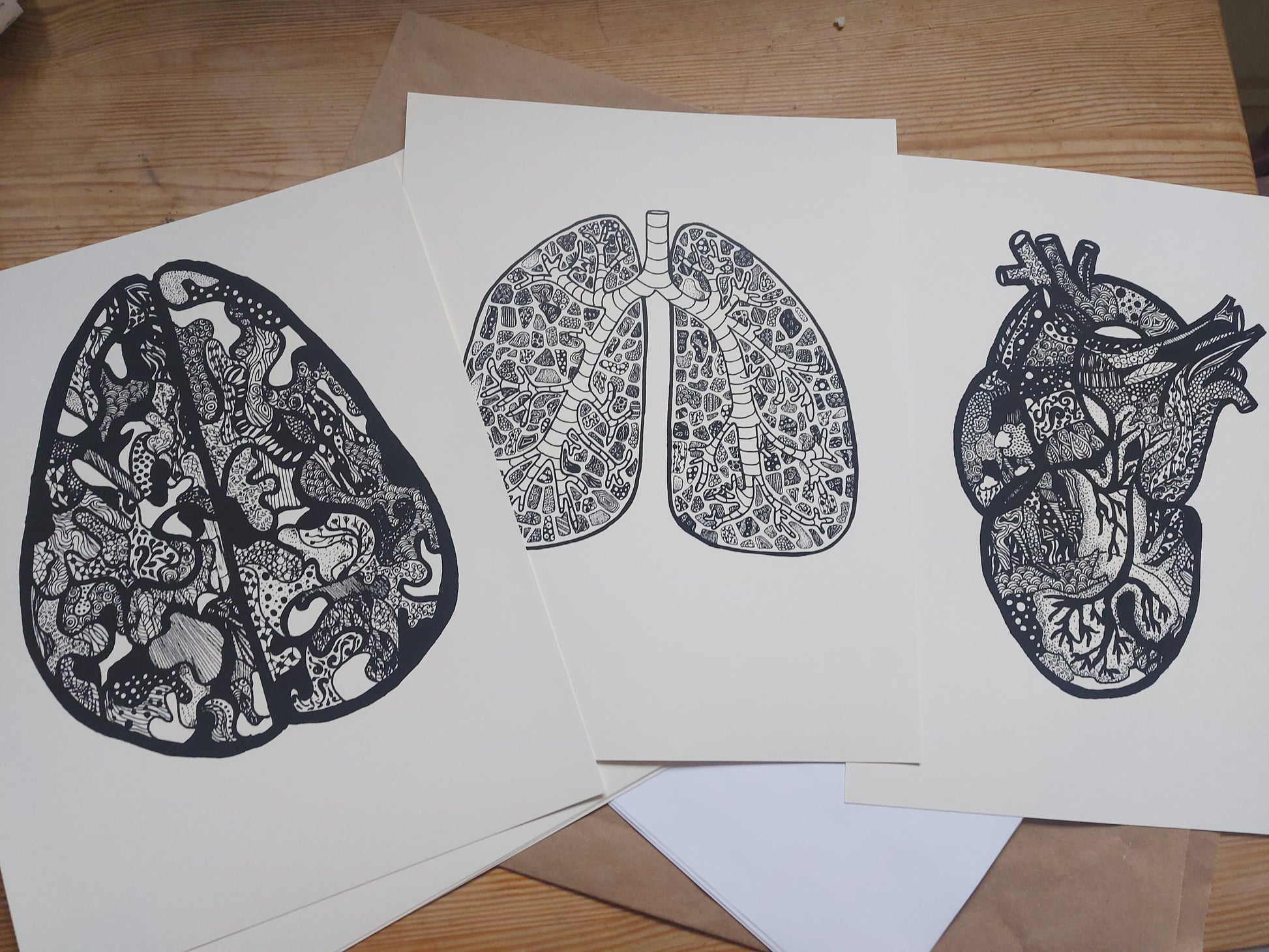 The Heart - Limited Anatomical Print by Connally Goods