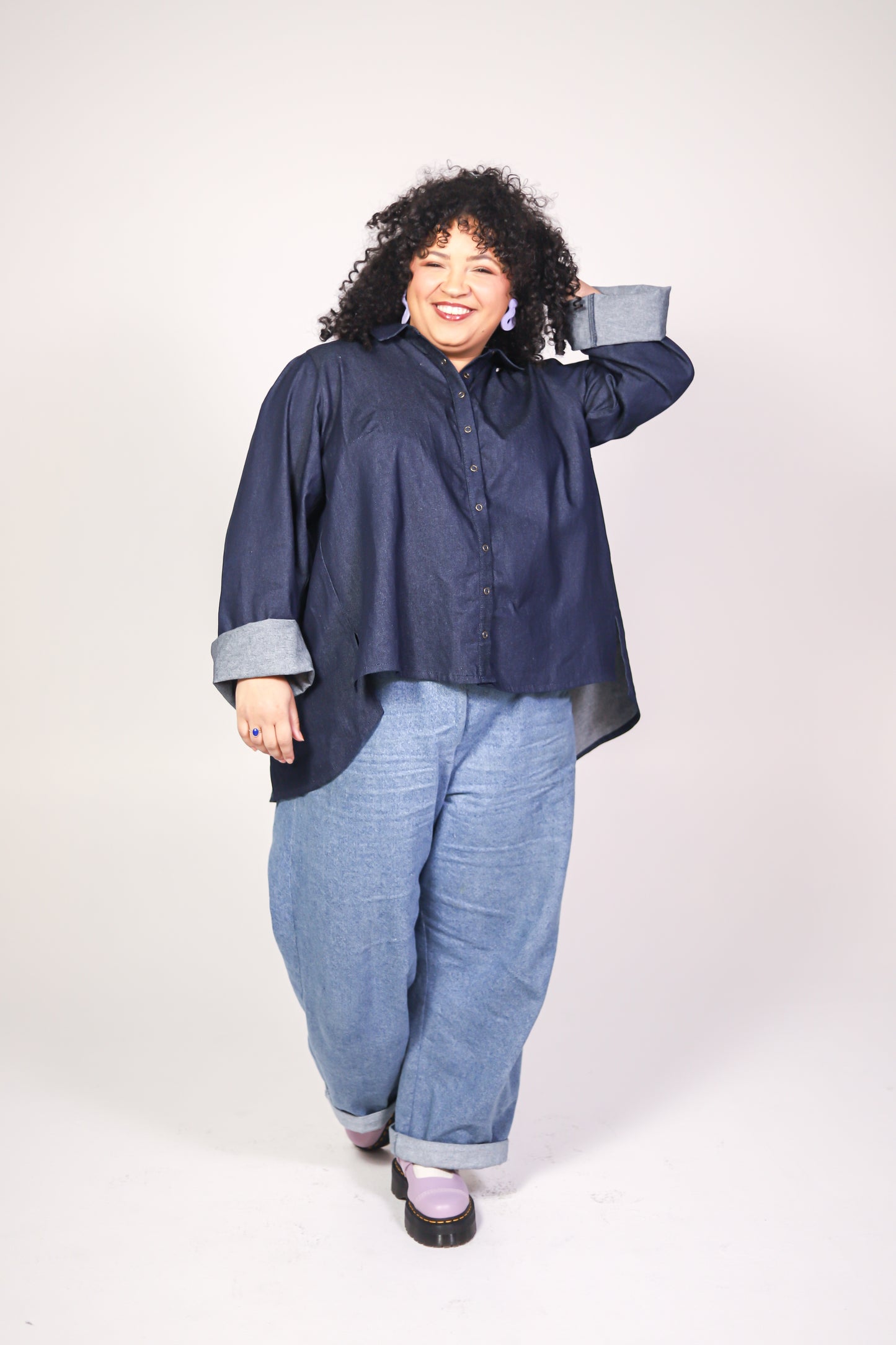 Astrid Shirt in Lightweight 6oz Denim (100% Cotton)