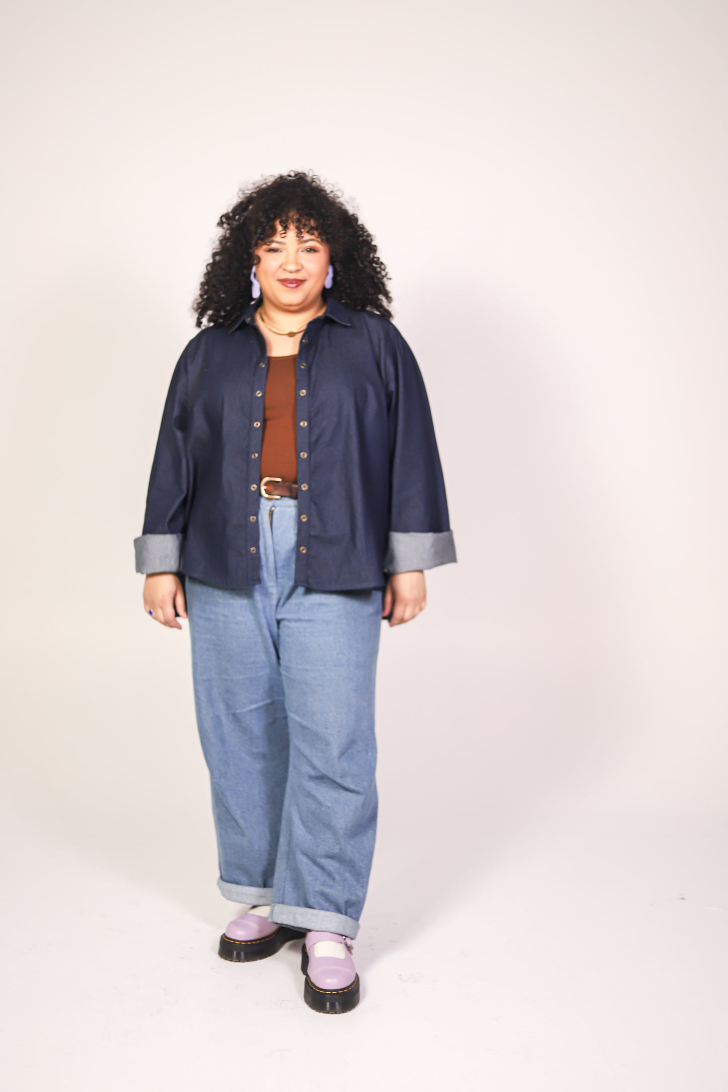 Astrid Shirt in Lightweight 6oz Denim (100% Cotton)